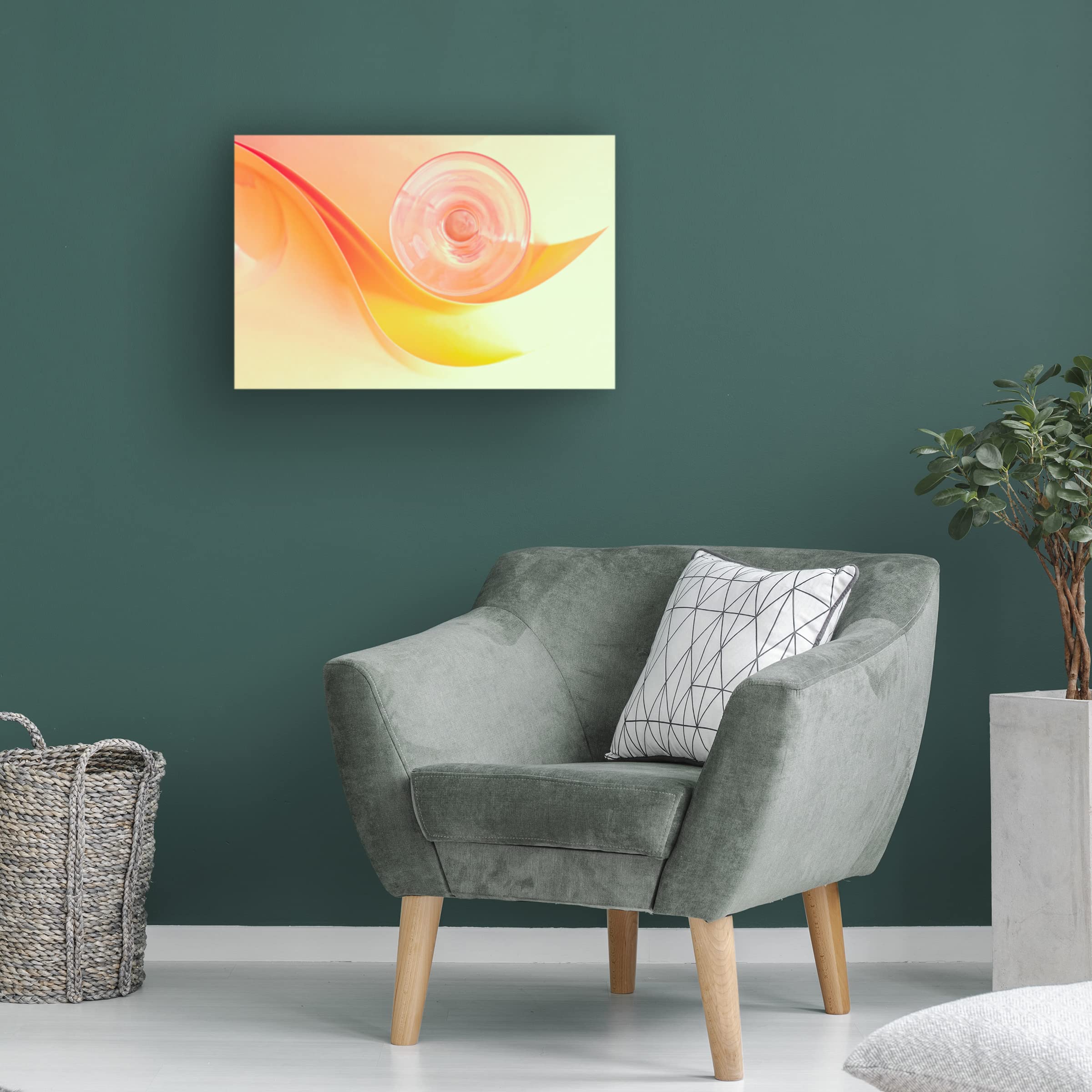 Trademark Fine Art 'Motion' Canvas Wall Art by Nilesh J Bhange - Modern Abstract Painting for Living Room, Bedroom & Office Decor