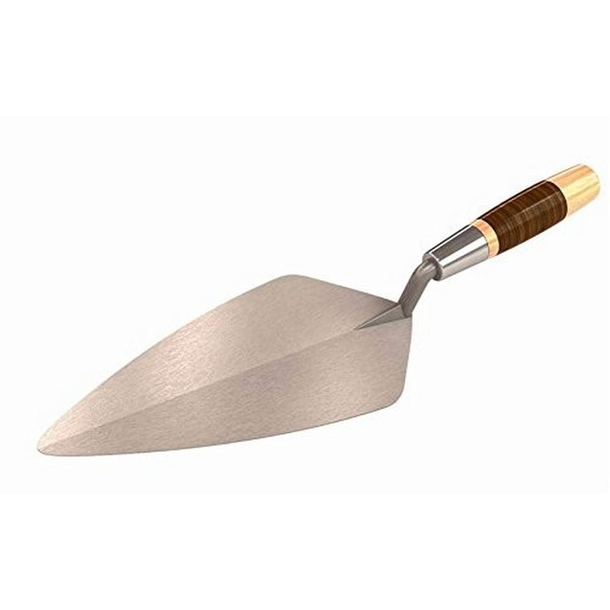Bon 70-225 9.5-Inch Narrow London Stainless Steel Garden Trowel with Leather Handle - Perfect for Planting, Weeding & Digging in Small Spaces