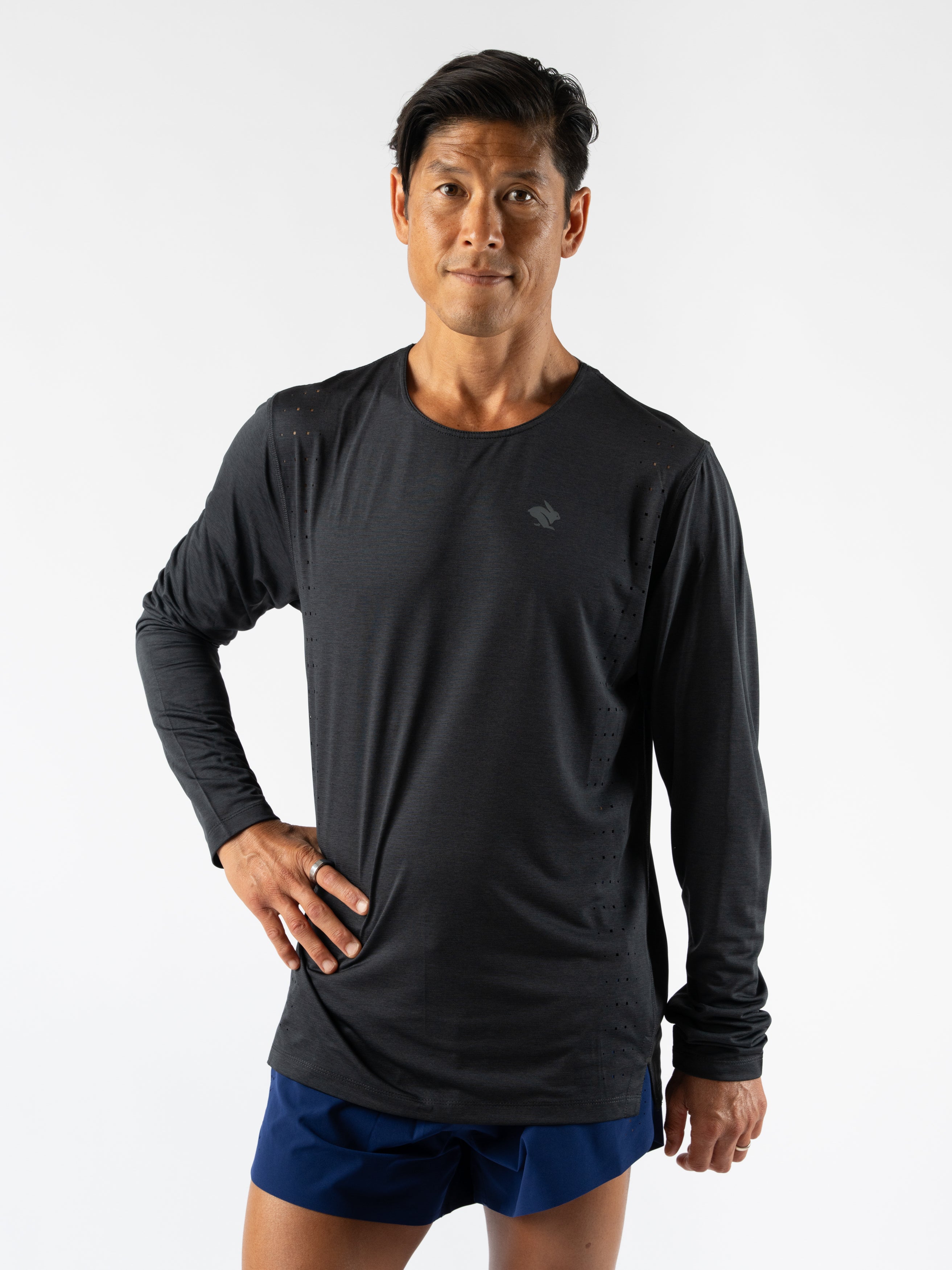 Race Pace Long Sleeve Running Shirt for Men & Women - Lightweight Performance Tee for Marathon, Training & Outdoor Sports