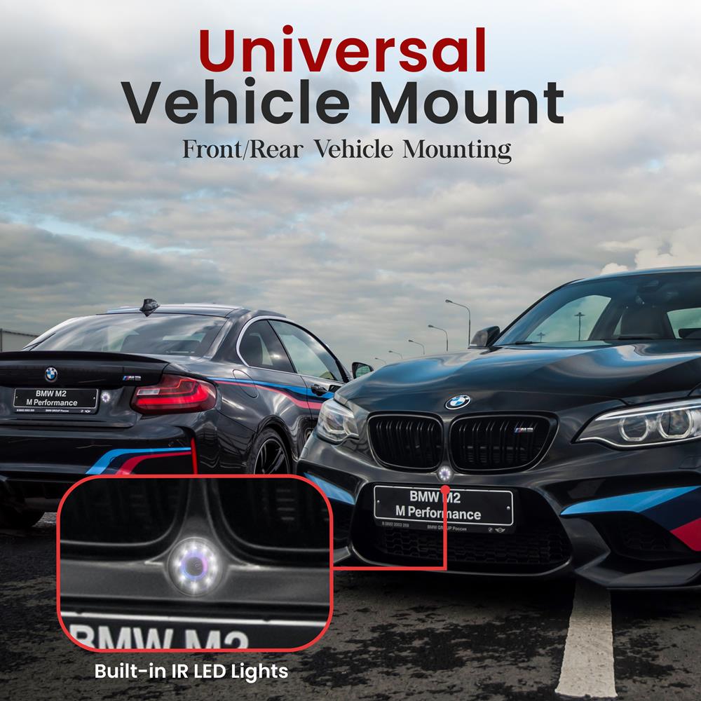 HD 1080P Wireless Backup Camera for Cars - Waterproof Rear View Camera with Night Vision, Easy Installation - Perfect for Parking, Reversing & Trailers