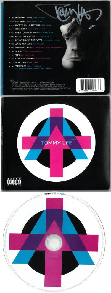 Tommy Lee Signed 2020 Andro Album Cover Booklet with CD - COA Authenticated (Motley Crue Drummer Solo) - Limited Edition Music Collectible - Perfect for Fans, Memorabilia Displays & Rock Music Collections