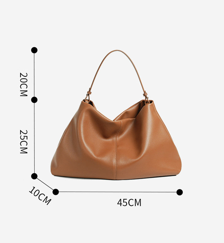 Premium Spacious Leather Shoulder Bag for Women - Stylish Crossbody Purse with Multiple Pockets - Perfect for Work, Travel & Everyday Use