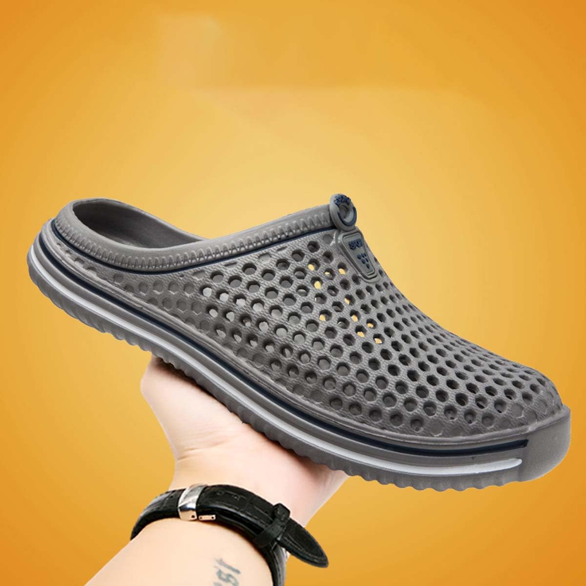 HYDLONGR Unisex Lightweight Breathable Garden Clogs - Quick-Drying Non-Slip Beach Sandals & Water Shoes for Men and Women - Perfect for Gardening, Beach Walks, Poolside, and Water Activities