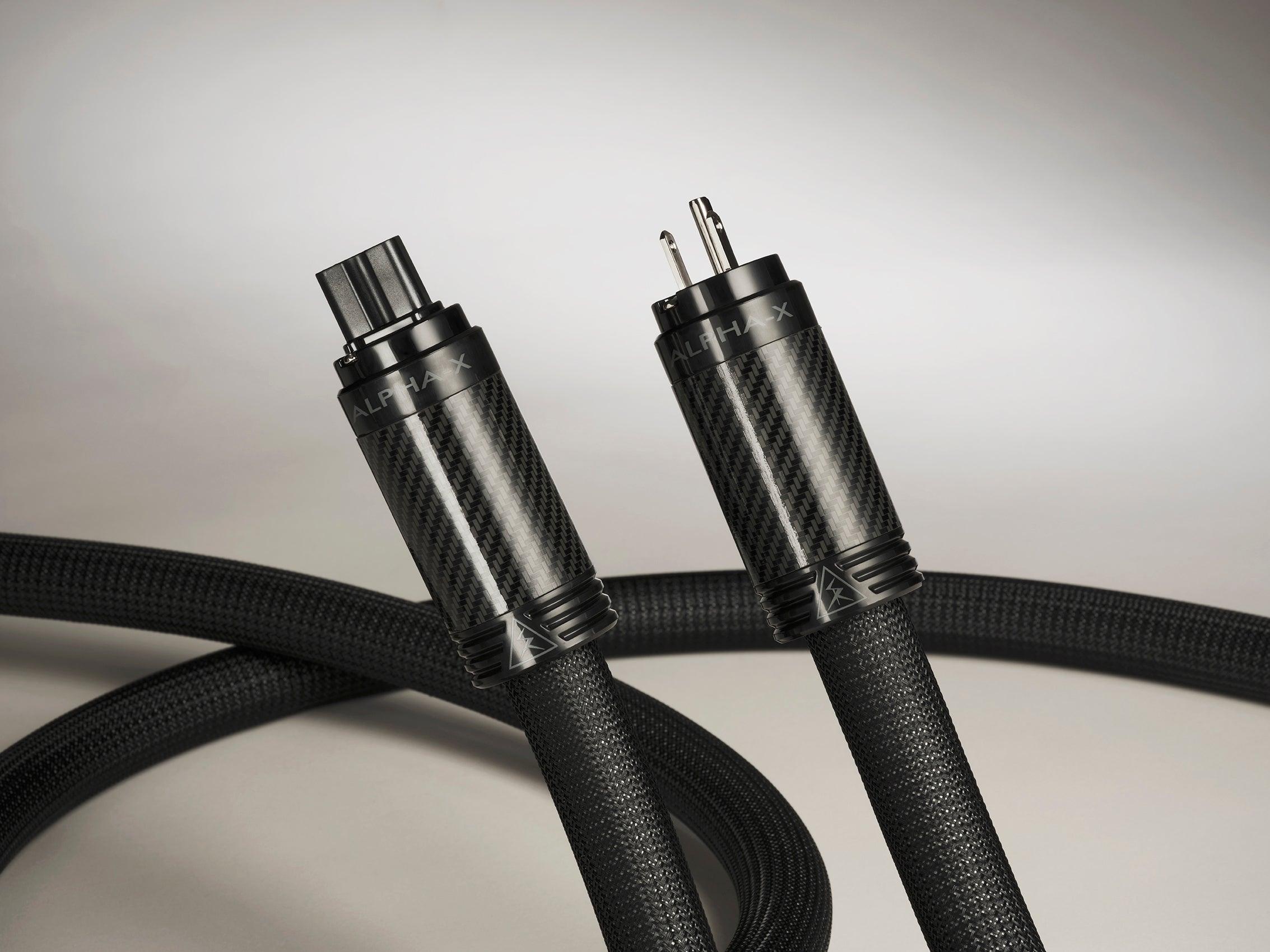 Shunyata Research Alpha X Power Cable - High-End Audio Power Cord for Home Theater & Hi-Fi Systems - Perfect for Audiophiles & Professional Studios