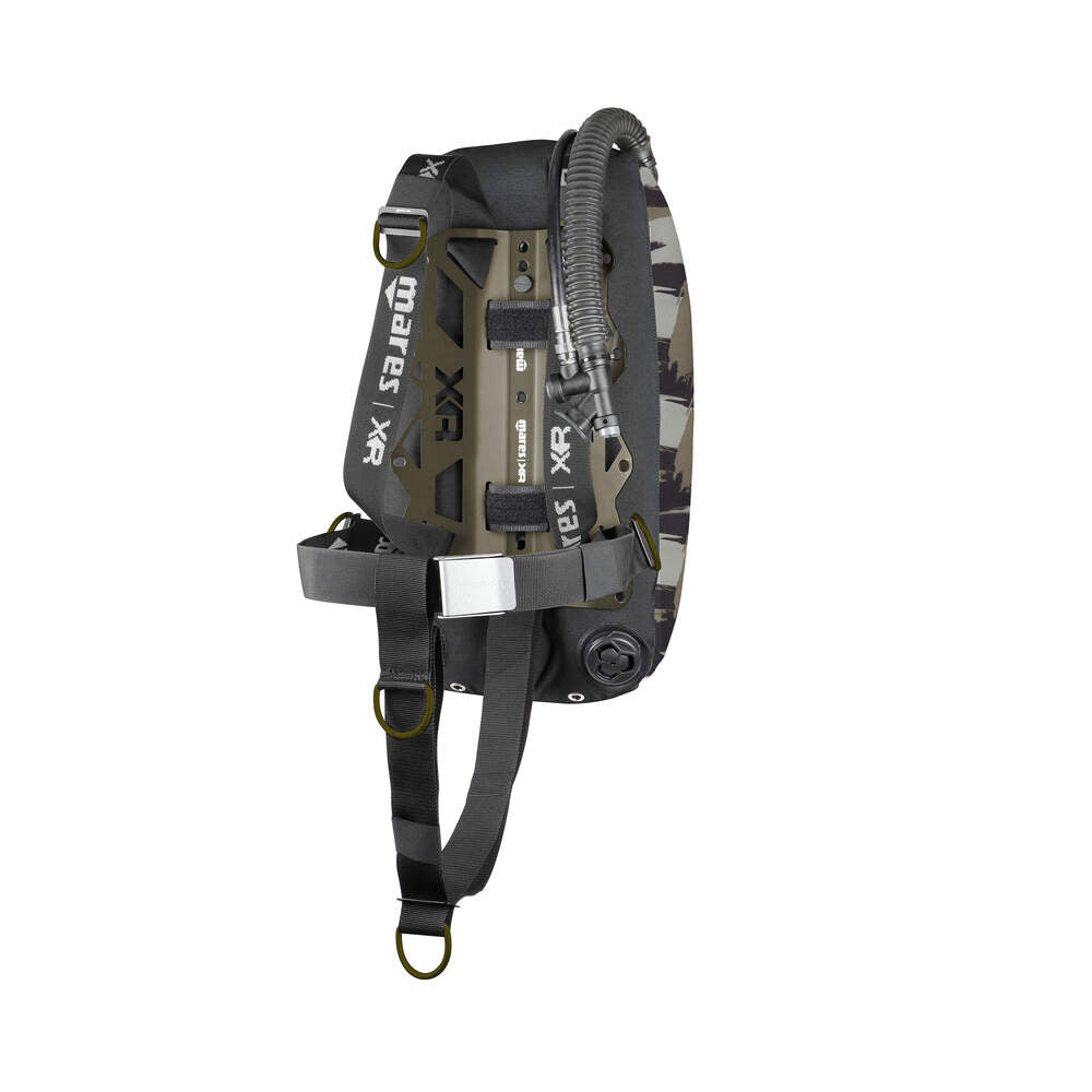 Mares Tactical Green Backplate and Wing 16kg/34lbs - Scuba Diving BCD for Professional Divers | Perfect for Deep Sea Exploration and Technical Diving