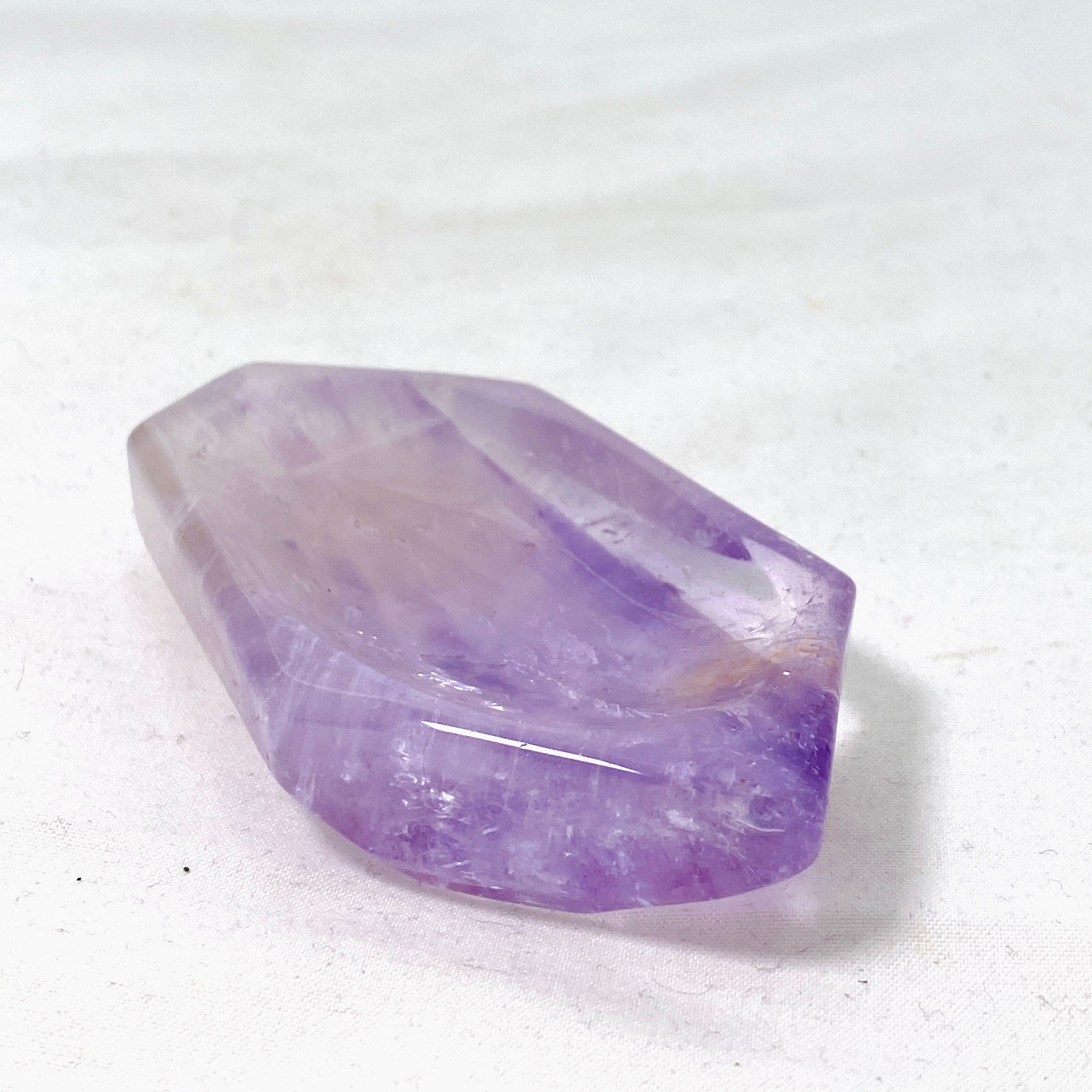 Amethyst Crystal Trinket Bowl - Handcrafted Decorative Jewelry Dish for Rings, Earrings & Small Accessories | Perfect for Vanity, Bathroom & Gift Giving