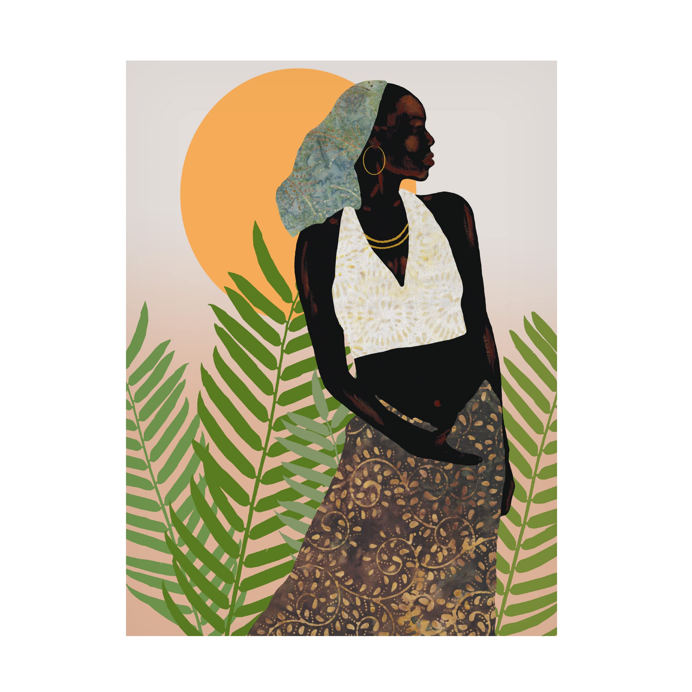 Trademark Fine Art 'Her Grace' Canvas Wall Art by Alonzo Saunders - Elegant Home Decor for Living Room, Bedroom & Office