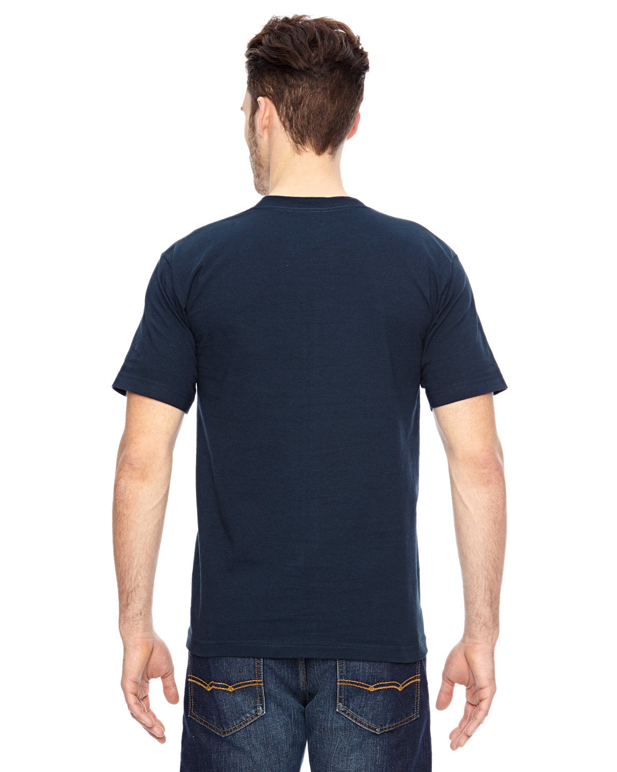 Bayside BA7100 Men's 6.1 oz 100% Cotton Pocket T-Shirt - Soft Comfort Fit Casual Tee for Everyday Wear, Work & Outdoor Activities