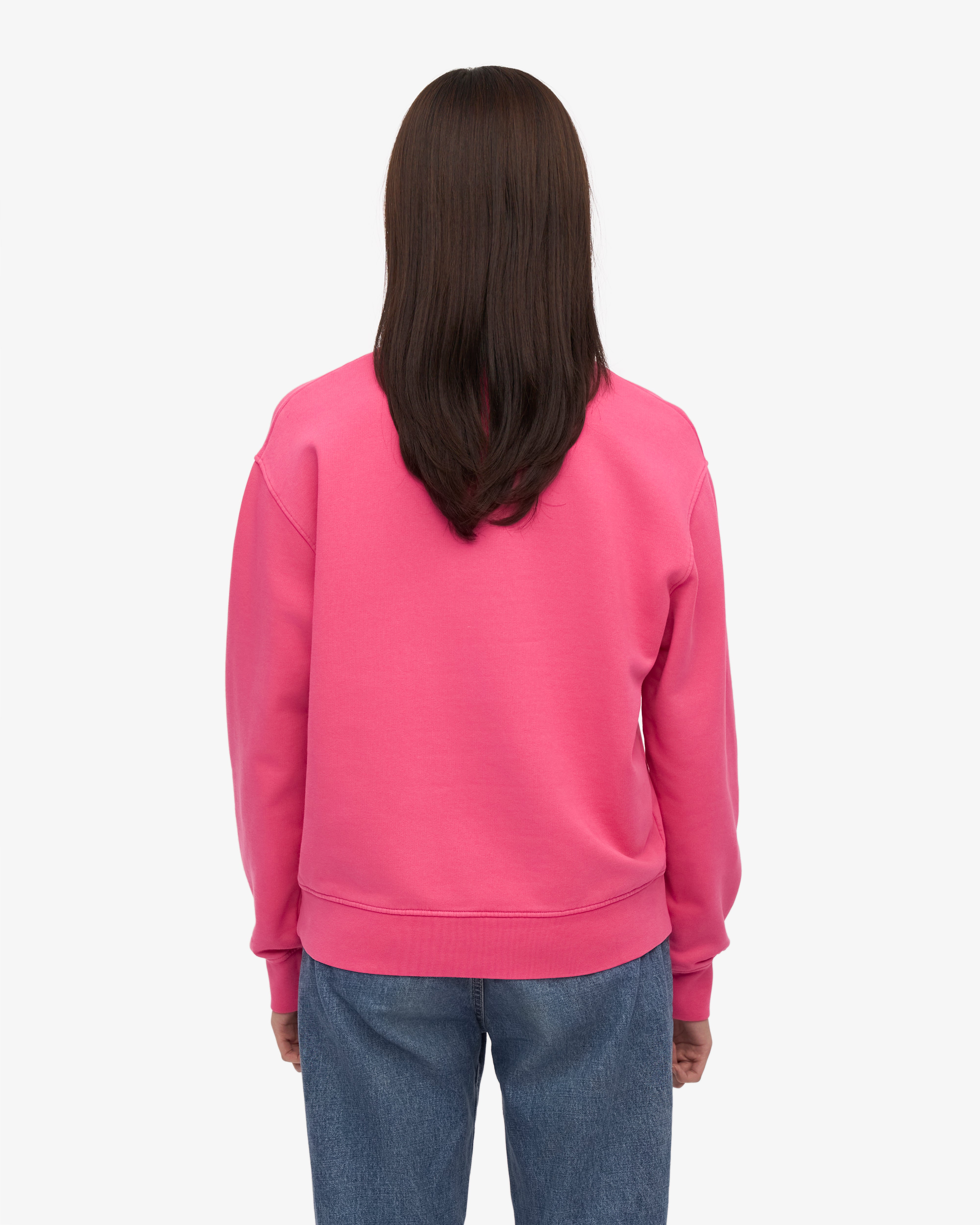 Organic Cotton Women's Classic Crew Neck T-Shirt - Bubblegum Pink | Soft Casual Tee for Everyday Wear, Workouts & Layering
