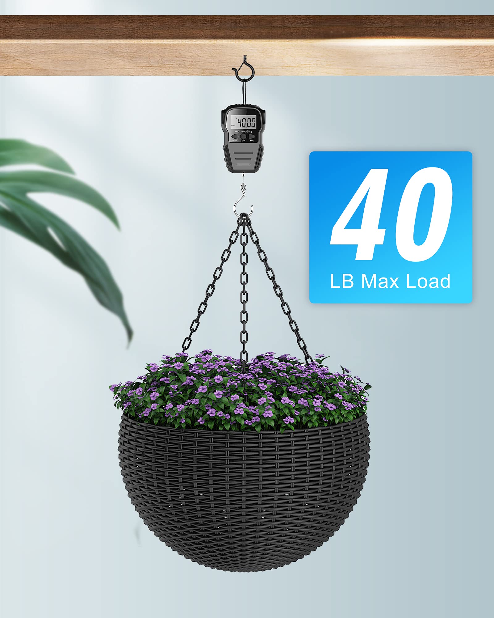 20 Pack Heavy Duty Rust-Resistant Q Hanger Hooks for Outdoor String Lights - Christmas Light Hangers for Wire, Patio, Garden & Holiday Decorations - Perfect for Backyard, Wedding & Party Decor