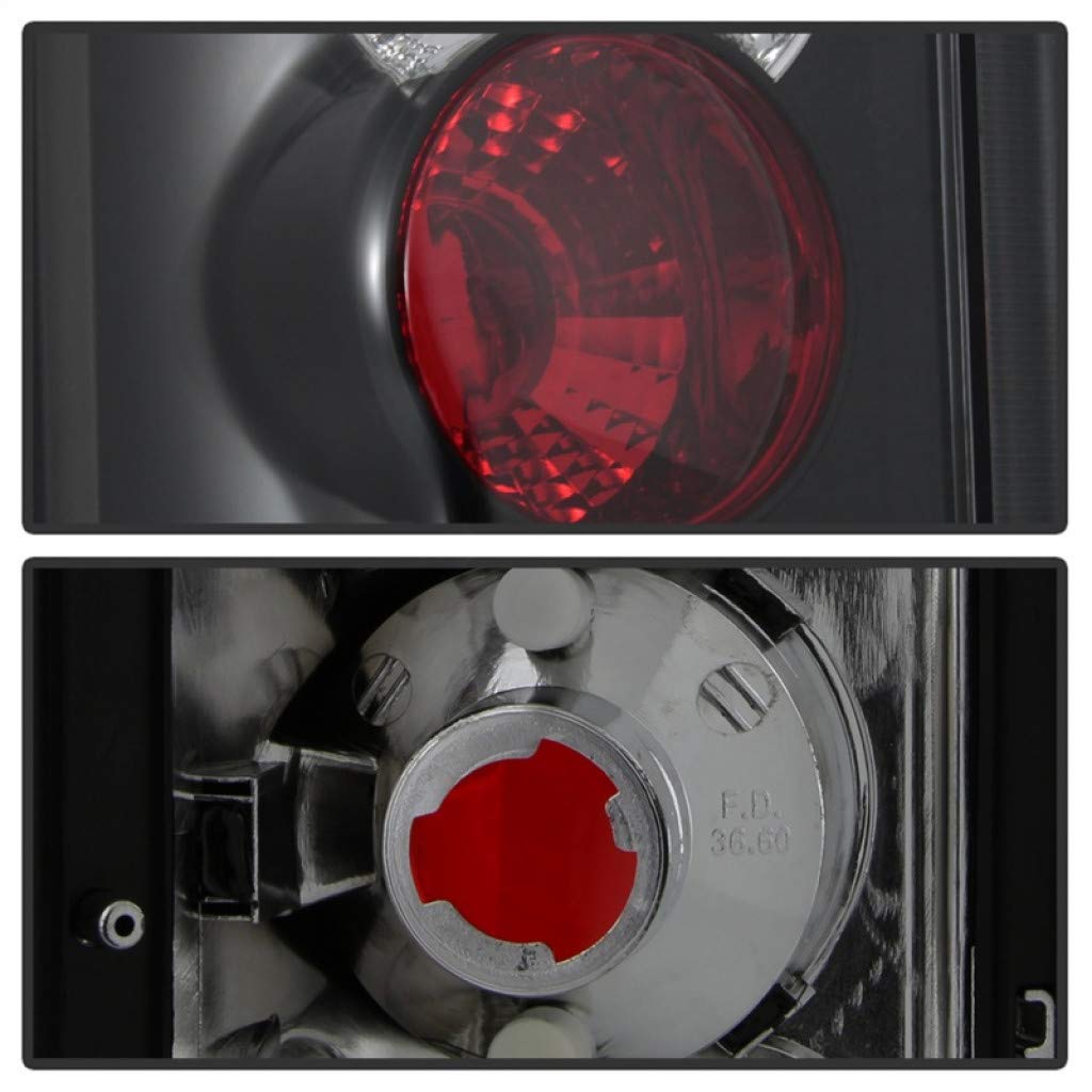 Spyder Black LED Tail Lights for Ford Excursion 2000-2005 - Driver & Passenger Side Pair | Smoke Lens | DOT Approved | Enhanced Visibility & Style | Perfect for Off-Roading & Night Driving