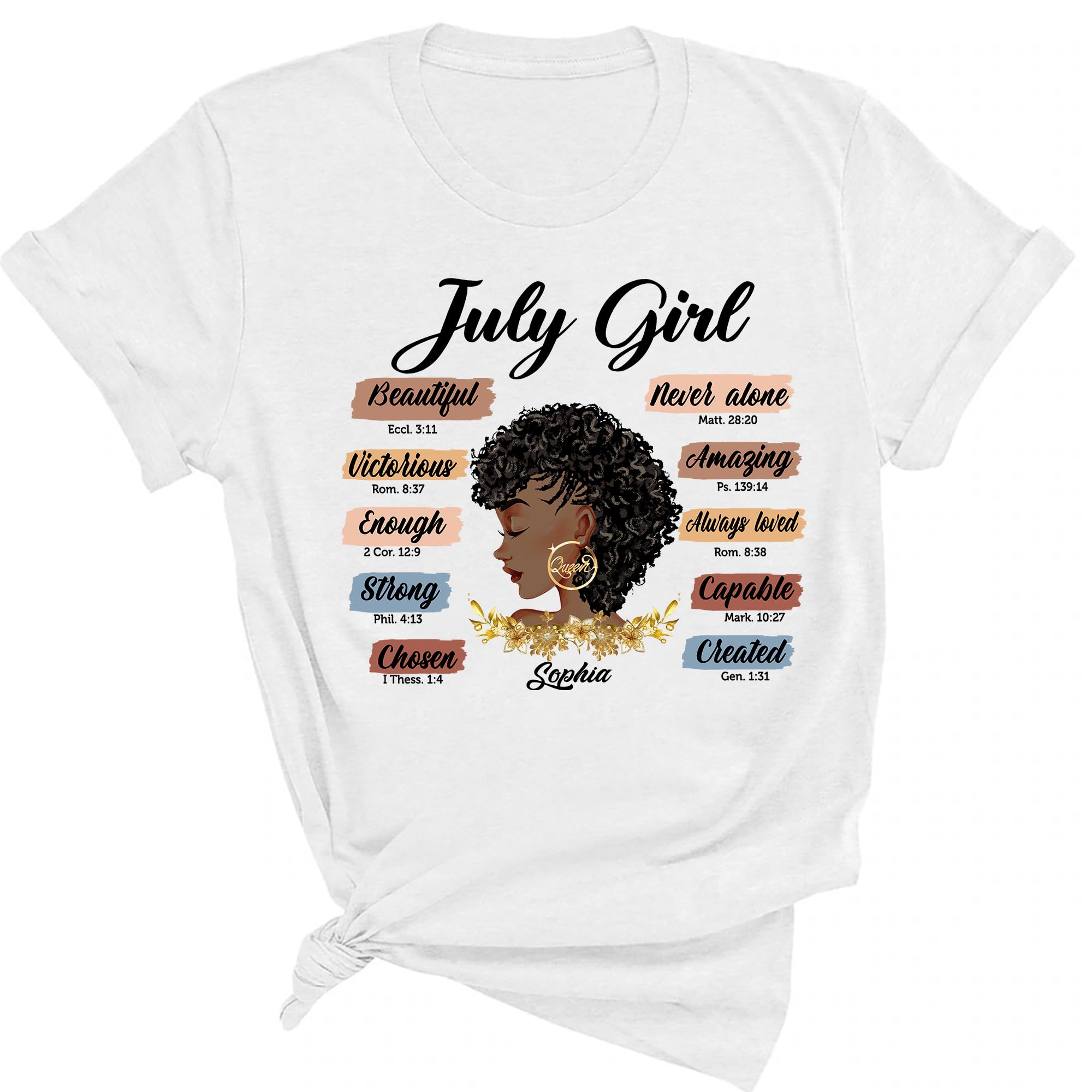 Custom July Birthday T-Shirts for Women - Personalized Birthday Gifts & Tees - Perfect for Summer Parties, Family Reunions & Birthday Celebrations