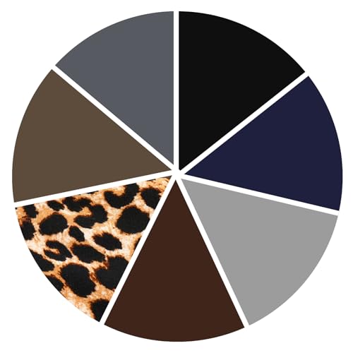 01 Black/ Navy Blue/ Dark Grey/ Leopard/ Brown/ Mocha/ Smog