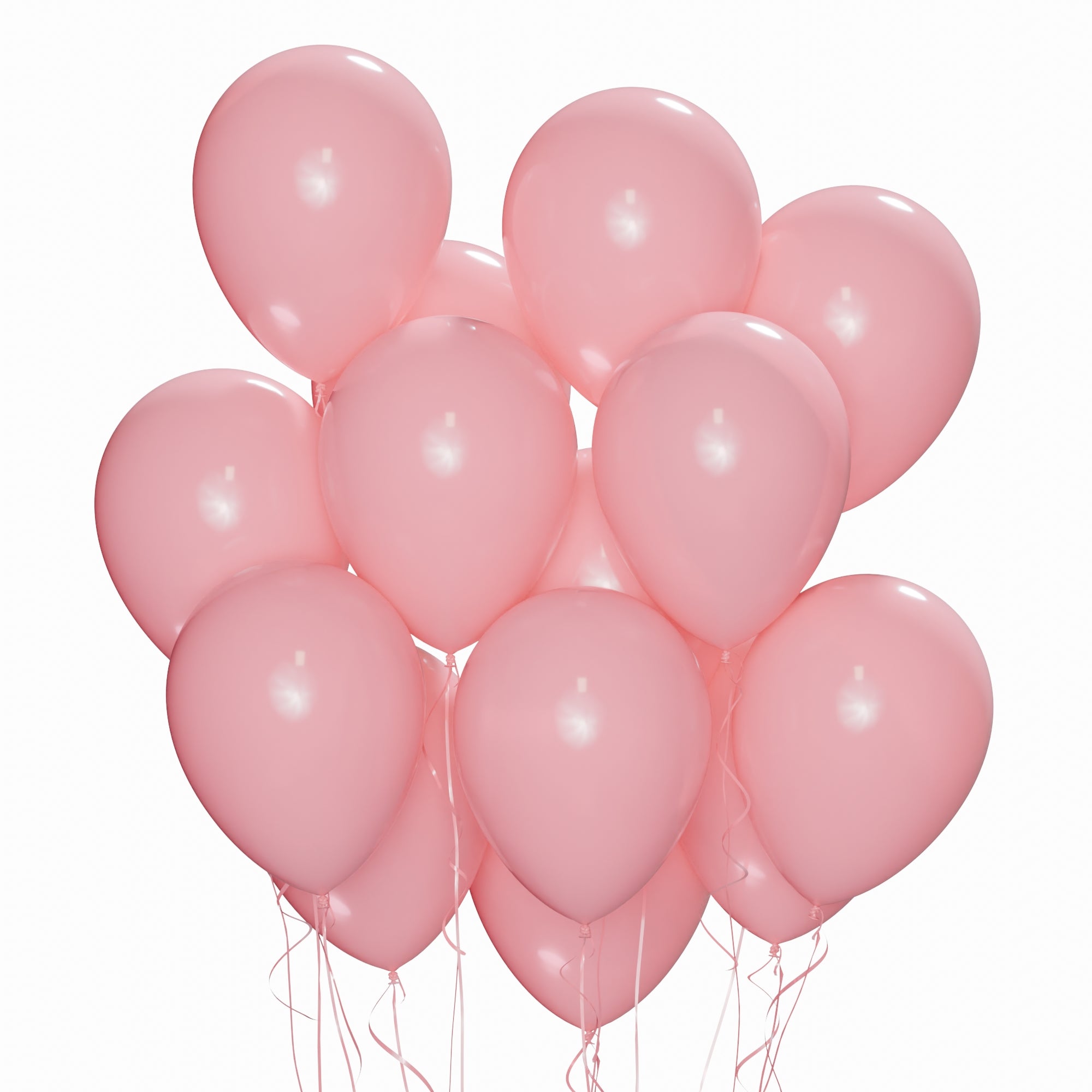 12 Inch Baby Pink Latex Balloons (15 Pack) - Perfect for Birthday Parties, Baby Showers & Gender Reveals