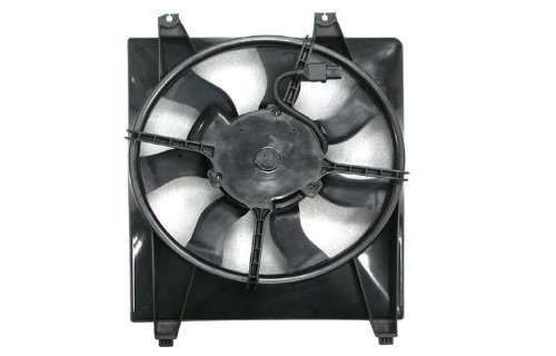 Right Hand Side Replacement AC Condenser Cooling Fan Assembly for Car & Truck - Compatible with Multiple Vehicle Models - Perfect for Summer Heat & AC System Repair