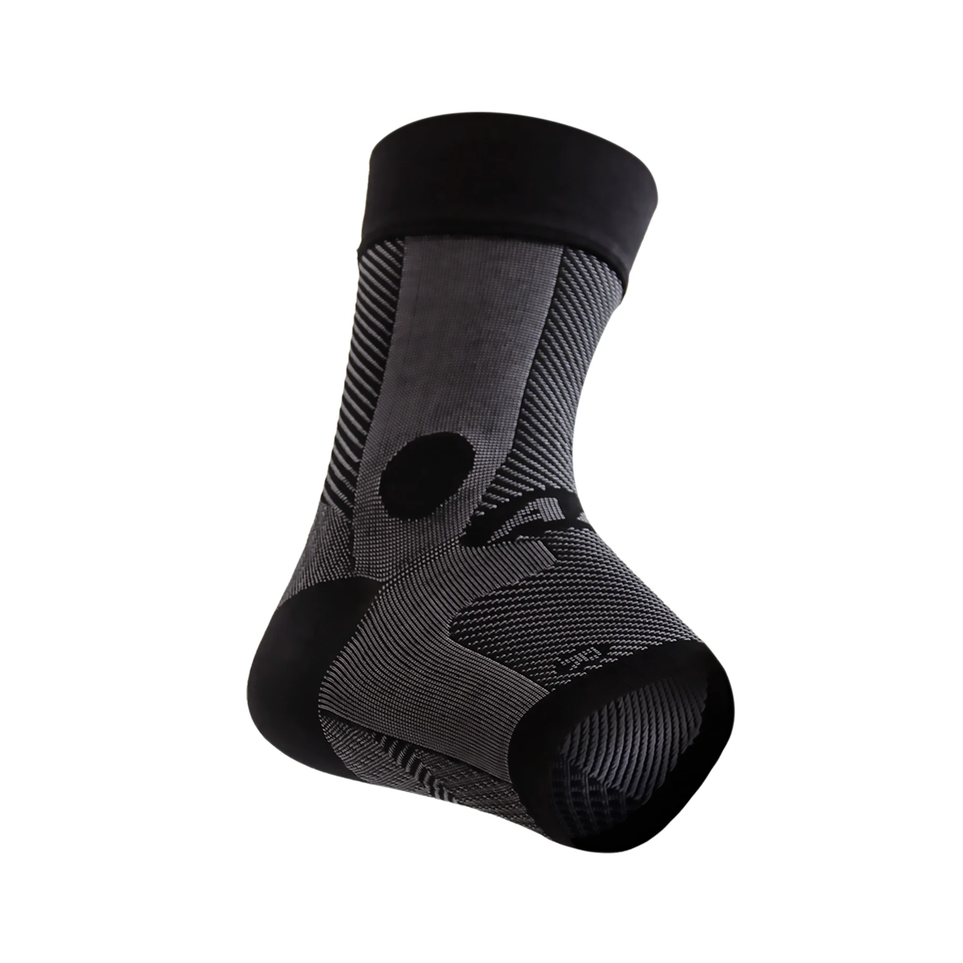 Unisex AF7 Ankle Support Sleeve (Right) - Black - Breathable Compression Brace for Running, Basketball & Injury Recovery