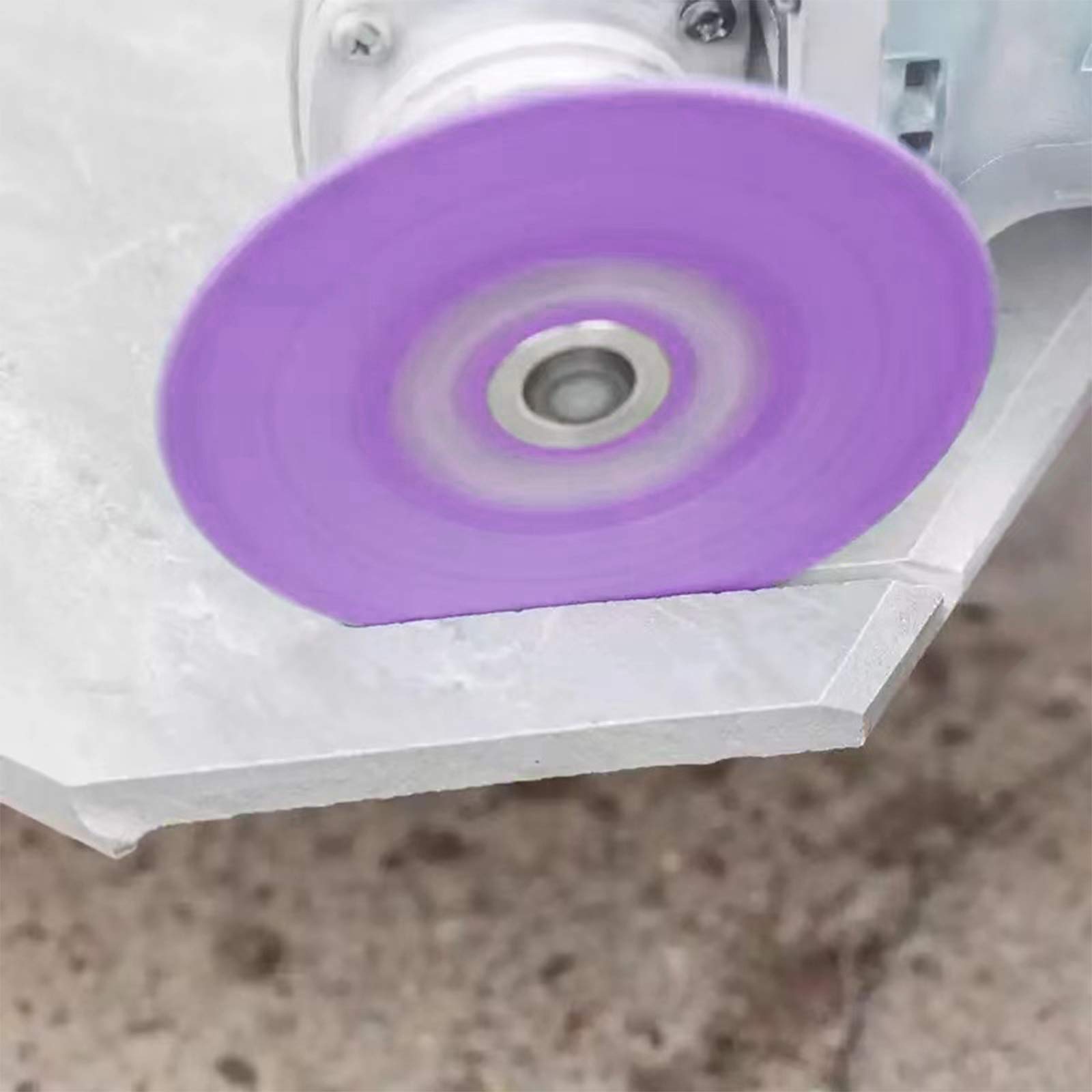 4 Inch/100mm M10 Vacuum Brazed Diamond Grinding Disc - Angle Grinder Cutting Wheel for Marble, Concrete, Ceramic Tile & Quartz (Purple) | Perfect for DIY Home Renovation, Stone Fabrication & Construction Projects