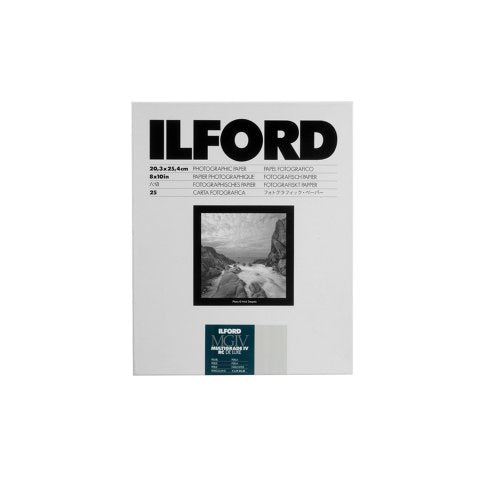 Ilford Multigrade IV RC Deluxe Resin Coated VC Paper - 8x10 Inches, 25 Sheets, Pearl Finish - Premium Black & White Photo Printing for Darkroom Enthusiasts & Professional Photographers