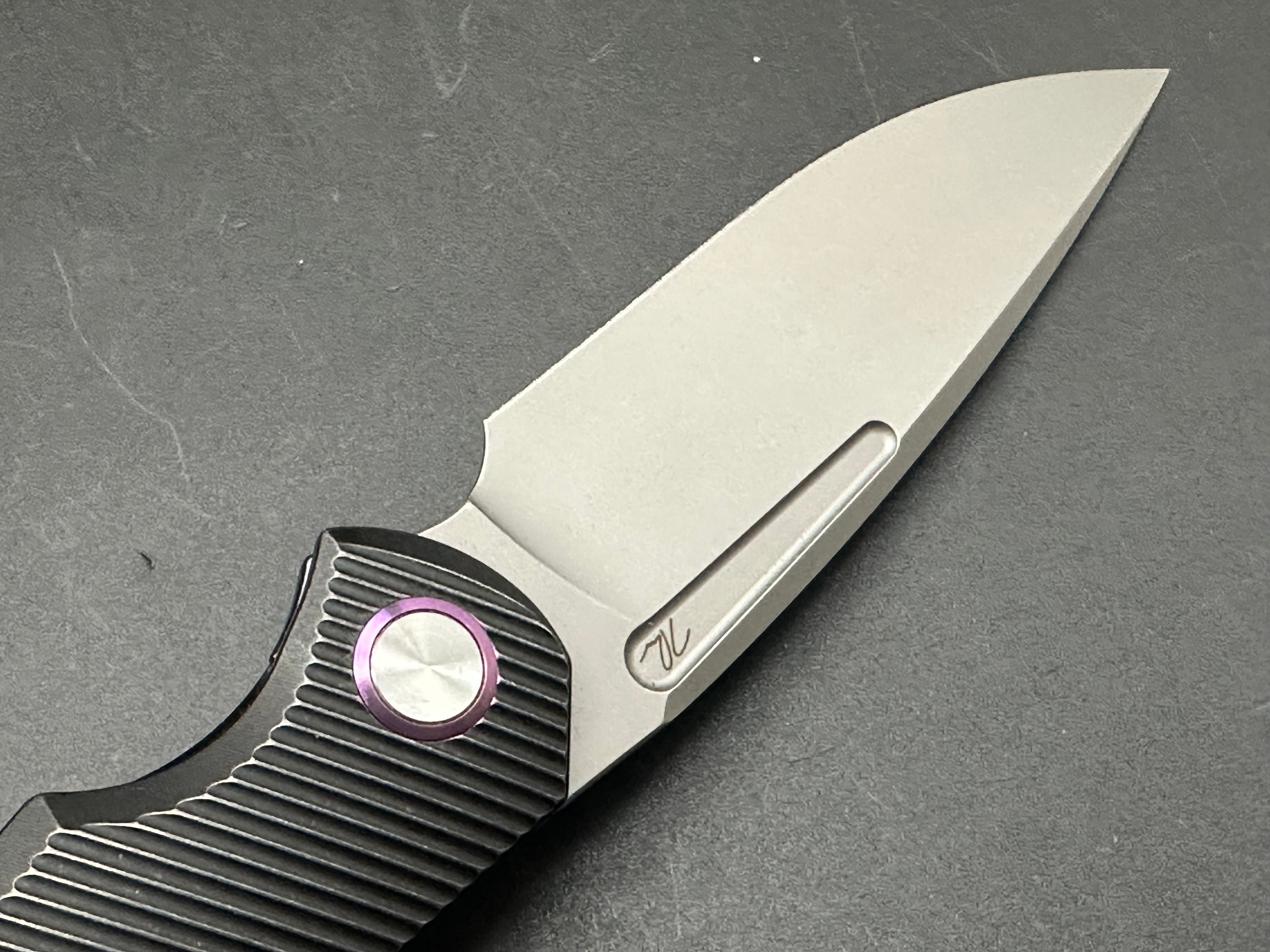 T.W. Price Design Dawn V1 Titanium Folding Knife with M390 Steel Blade - Premium EDC Pocket Knife for Camping, Hiking & Outdoor Survival