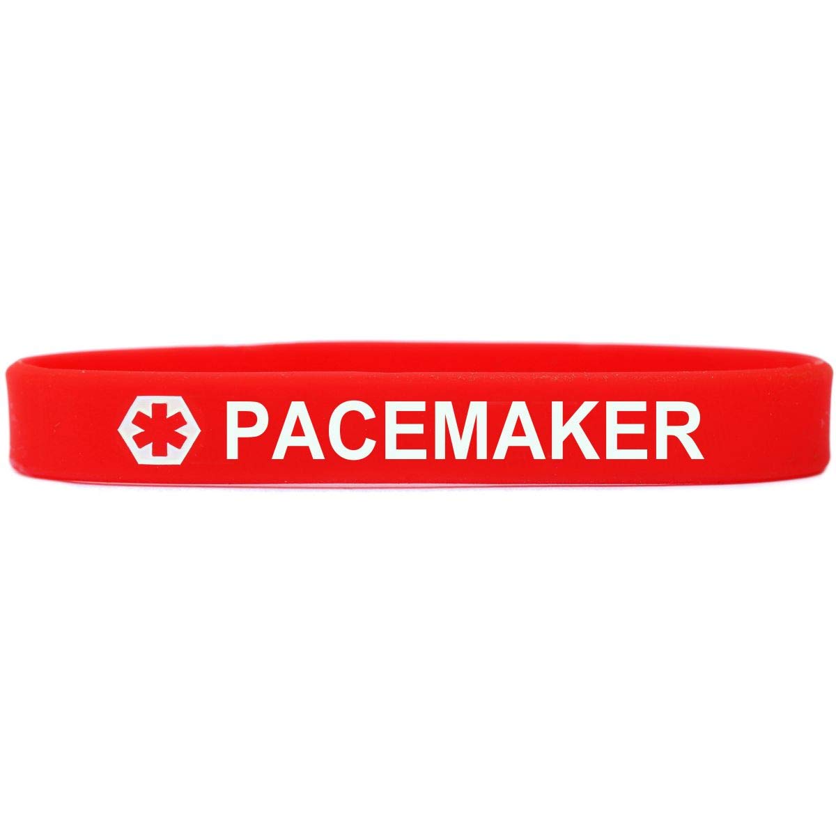 Pacemaker Medical Alert Wristband Bracelet - Red Color Emergency ID Bracelet for Heart Patients | Perfect for Daily Wear, Travel & Emergency Situations