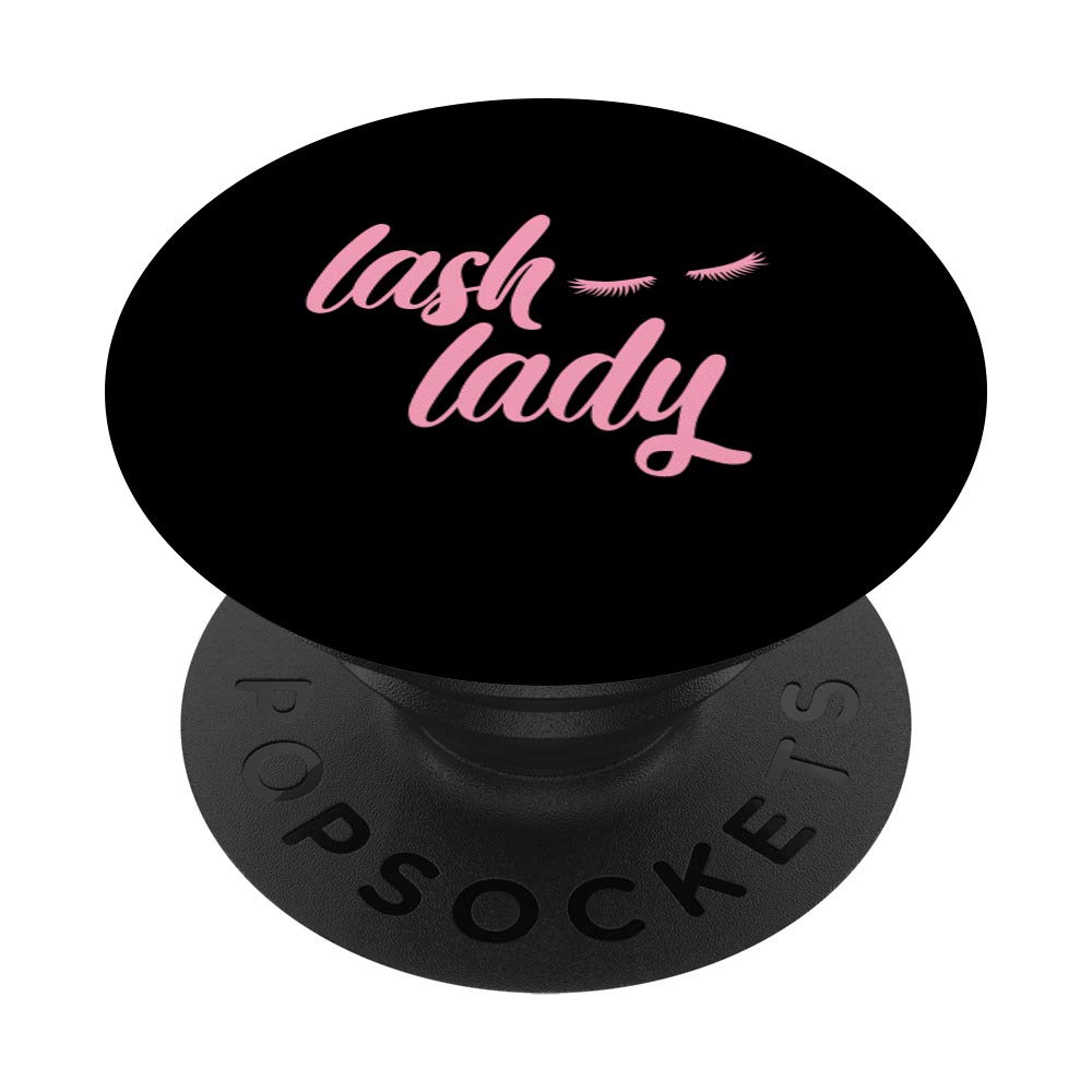 Eyelash Artist Makeup Lash Lady Gift - PopSockets PopGrip Swappable Phone Grip for iPhone, Samsung & Tablets | Perfect for Makeup Artists, Lash Technicians & Beauty Enthusiasts