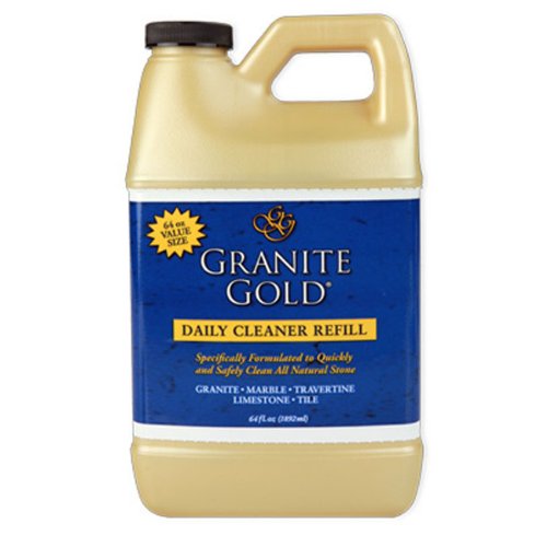 Granite Gold Fresh Citrus Scent Daily Cleaner Refill - 64 Oz (Pack of 2) | Natural Stone & Quartz Countertop Cleaner | Kitchen & Bathroom Surface Care