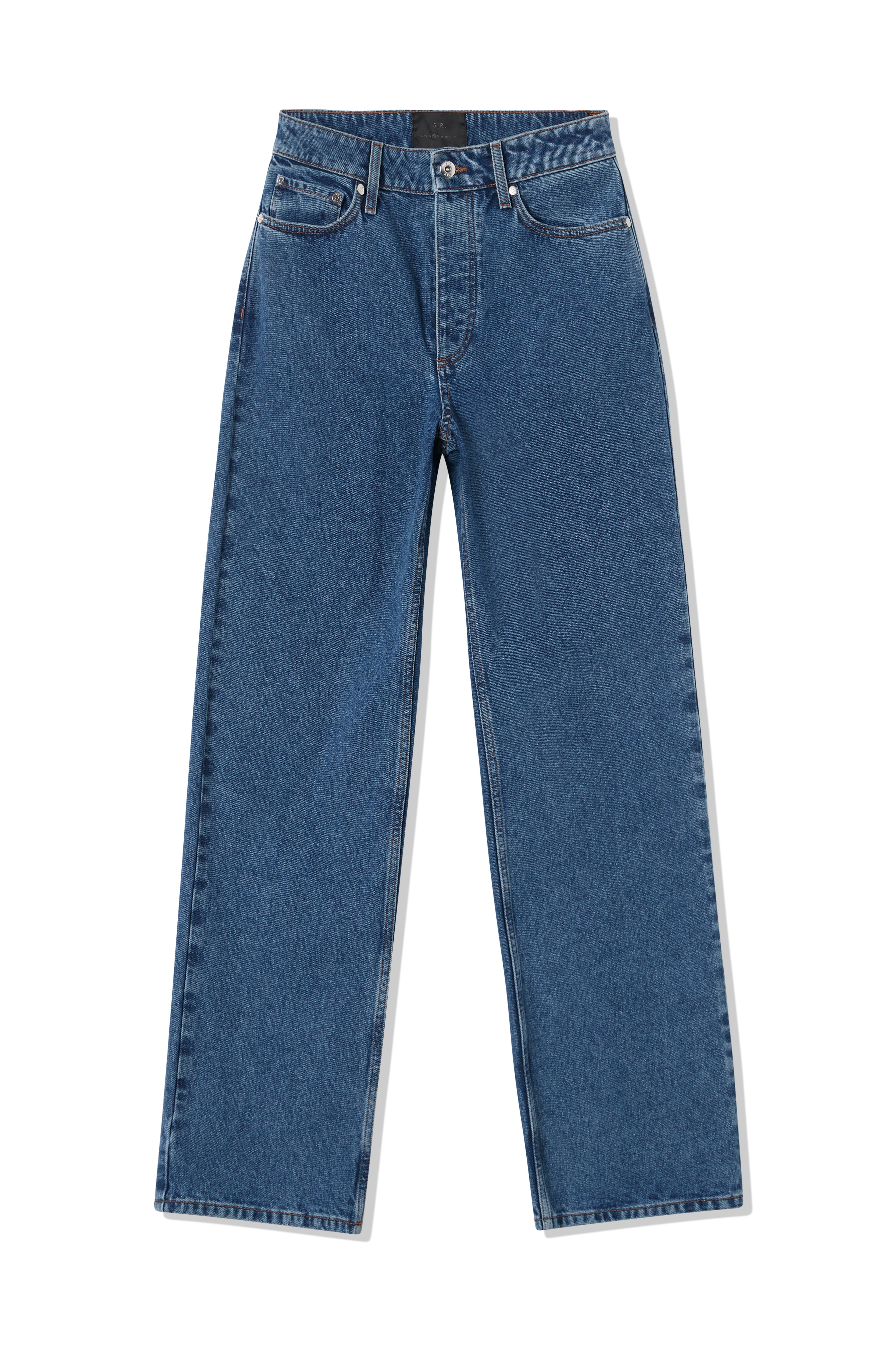 Classic Straight Leg Jeans for Women - High Waist Denim Pants with Stretch - Perfect for Casual Wear, Office & Everyday Outfits