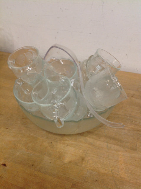 Arcoroc France 15-Cup Glass Punch Bowl Set with Ladle - Perfect for Parties, Weddings & Holiday Gatherings