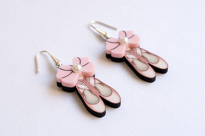 Laliblue Ballet Shoes Earrings - Elegant Dancer Jewelry for Women | Perfect Gift for Ballerinas, Dance Lovers & Ballet Enthusiasts | Great for Performances, Recitals & Special Occasions
