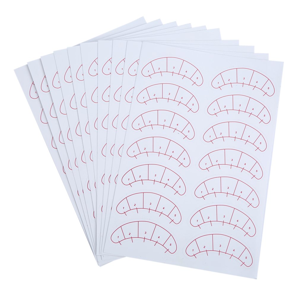 140 PCS Eyelash Extension Adhesive Stickers - Self-Adhesive Lash Isolation Pads & Positioning Patches for Professional Eyelash Extension Training - Perfect for Salon, Home Use & DIY Lash Artists
