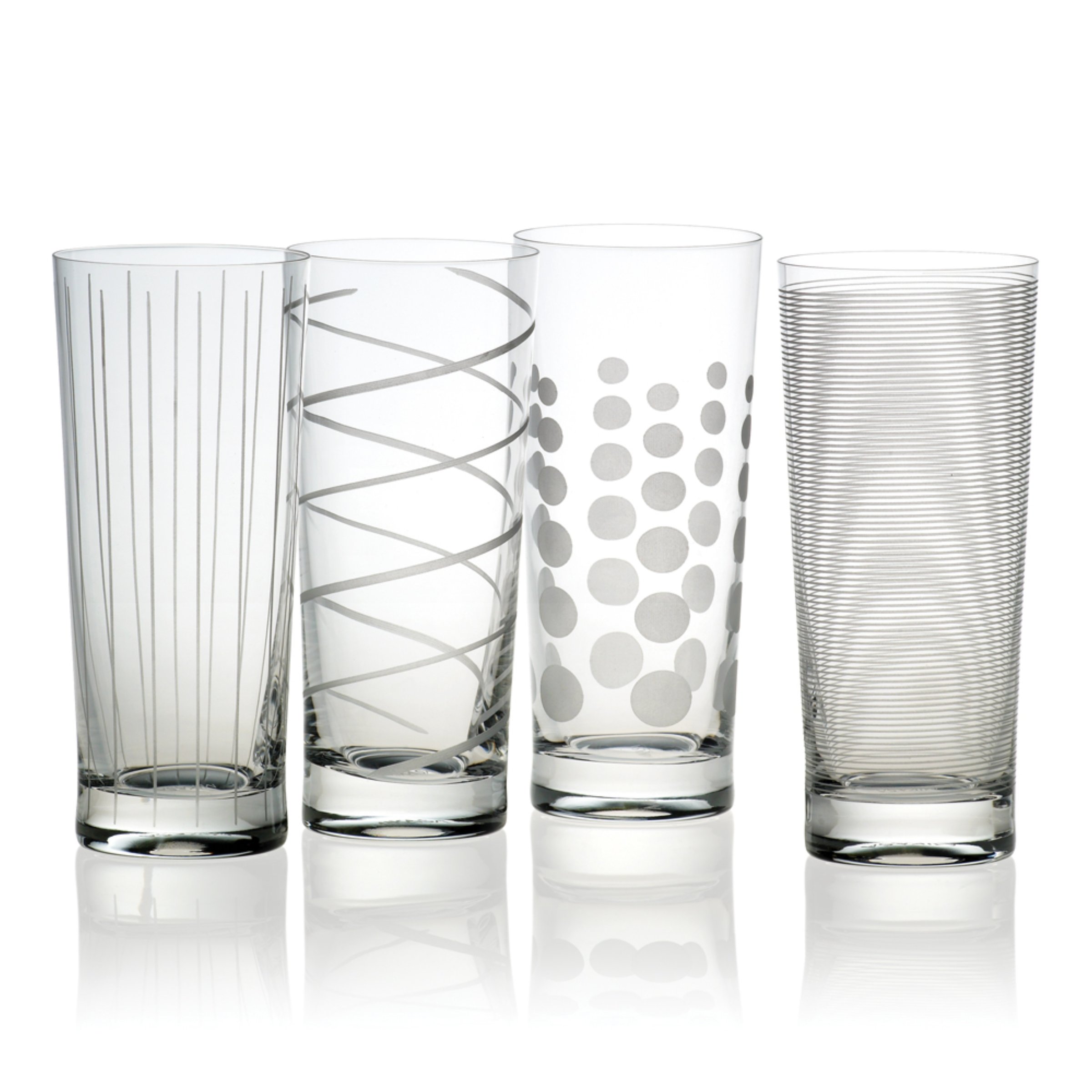 Premium Mikasa Cheers Wine & Highball Glass Set - 16 oz & 19.75 oz for Cocktails, Whiskey, and Party Entertaining - Elegant Barware for Home & Restaurant Use