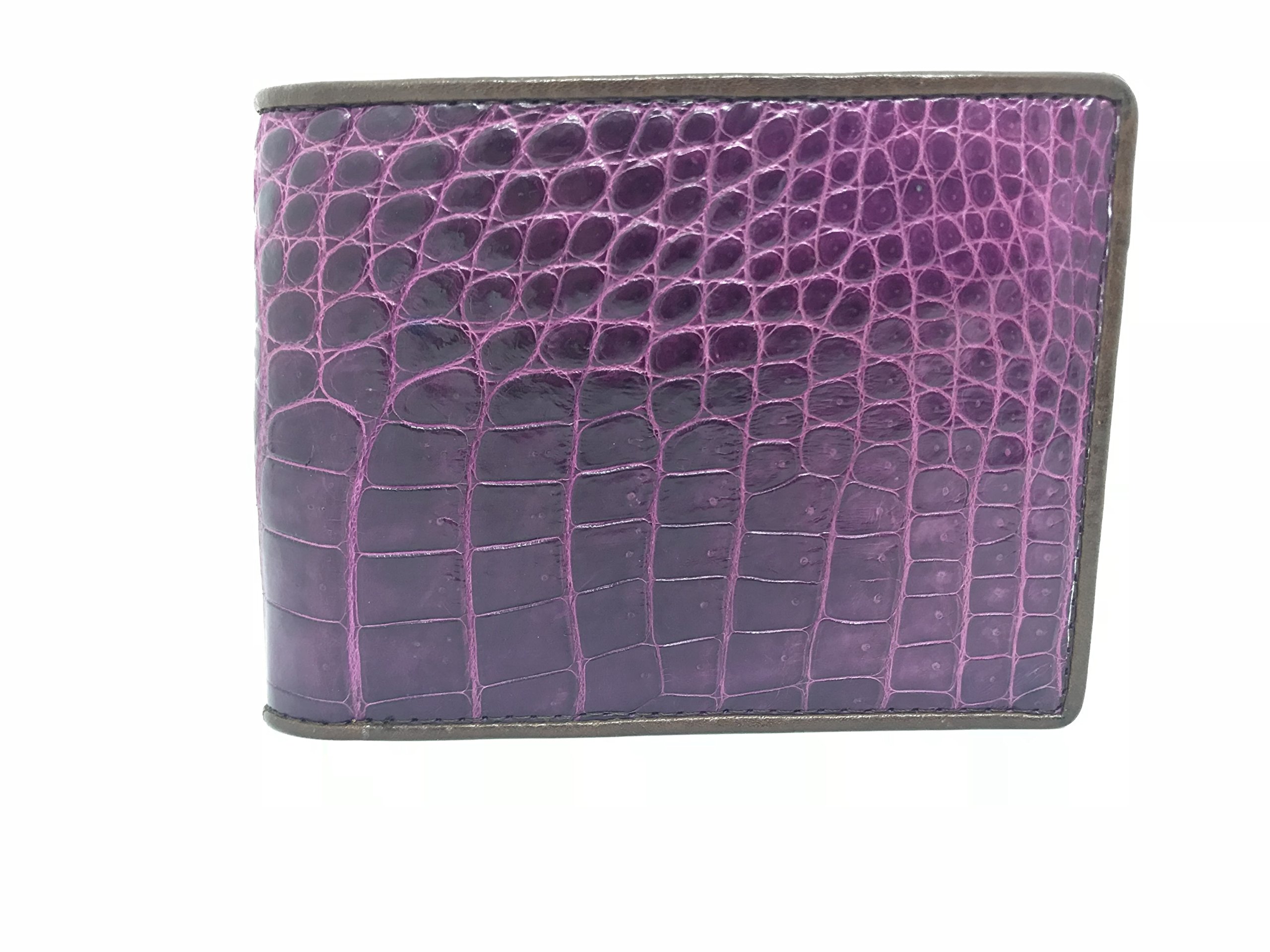 Genuine Crocodile Leather Bifold Wallet for Men - Premium Alligator Skin Billfold - Perfect for Business, Travel & Everyday Use