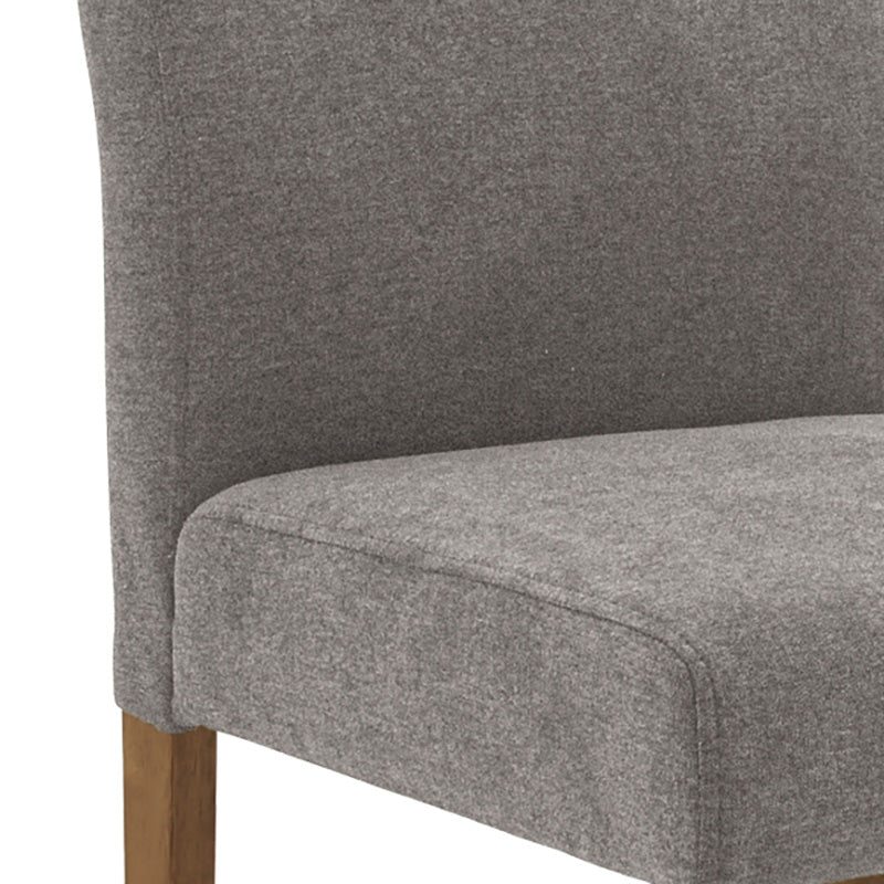 Ladee Dining Chair - Cocoa & Grey Upholstered Seat - Modern Kitchen & Dining Room Furniture for Home & Office Use