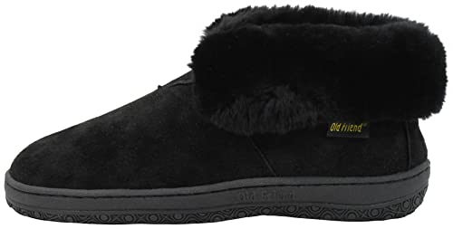 Old Friend Women's Cozy Bootee Slippers - Warm Winter Indoor/Outdoor House Shoes for Comfort and Relaxation
