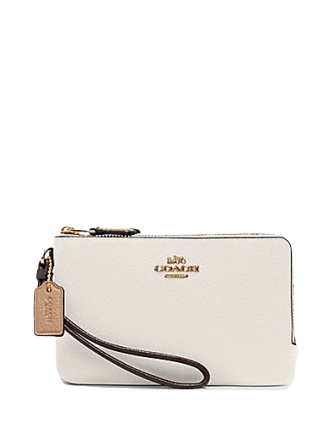 Coach Double Corner Zip Wristlet - Colorblock Crossbody Bag for Women | Perfect for Everyday Use, Travel & Night Out