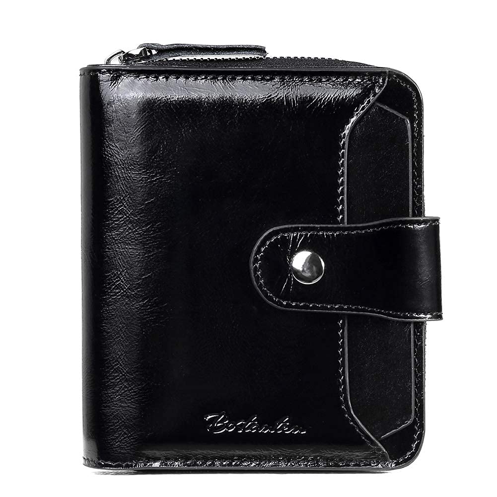 BOSTANTEN Women's Genuine Leather Laptop Tote Bag - Professional Office Shoulder Handbag & Vintage Briefcase with RFID Blocking Bifold Wallet - Perfect for Work, Business Meetings, and Daily Commute