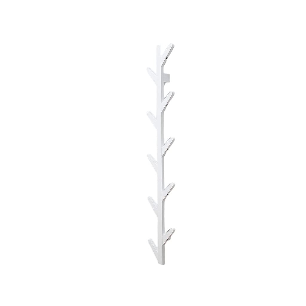 LICHUAN 10-Hook Wall Mounted Coat Rack - Space Saving Entryway Hall Tree with Durable Clothes Hooks - White Wall Hanger for Living Room, Bedroom, Kitchen & Entryway Organization - Perfect for Hanging Coats, Hats, Bags & Accessories