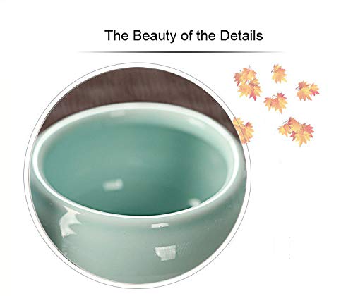 30ml/1oz Refillable Ceramic Travel Cosmetic Jars - Portable Cream Containers for Makeup, Face Cream & Eye Shadow (White) | Perfect for Air Travel, Gym Bags & On-The-Go Touch Ups