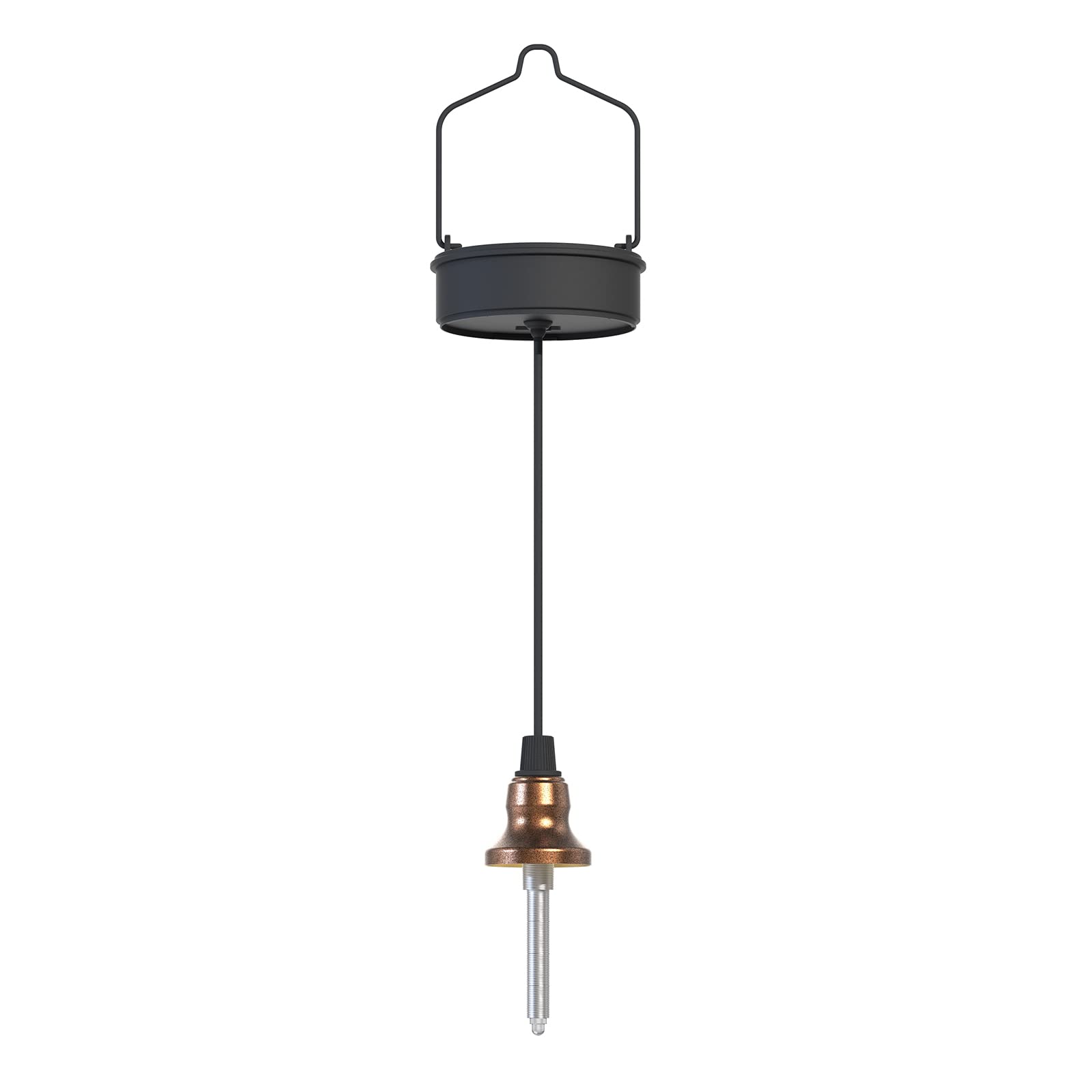 Twinkya Gold Moroccan Hanging Solar Lights - Outdoor Decorative String Lights for Garden, Patio, Yard & Wedding Decor (Gold, Top)