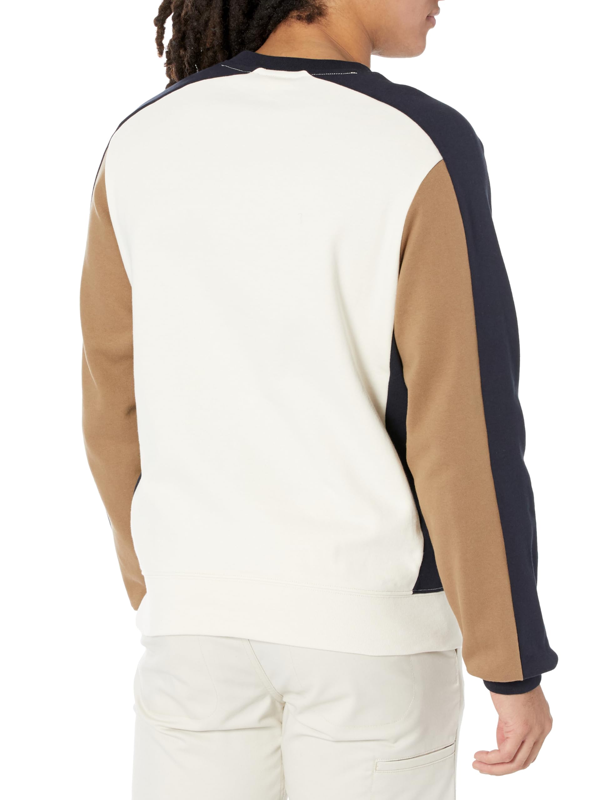 Lacoste Men's Colorblocked Classic Crew Neck Sweatshirt | Casual Cotton Pullover | Perfect for Everyday Wear, Gym & Weekend Outings