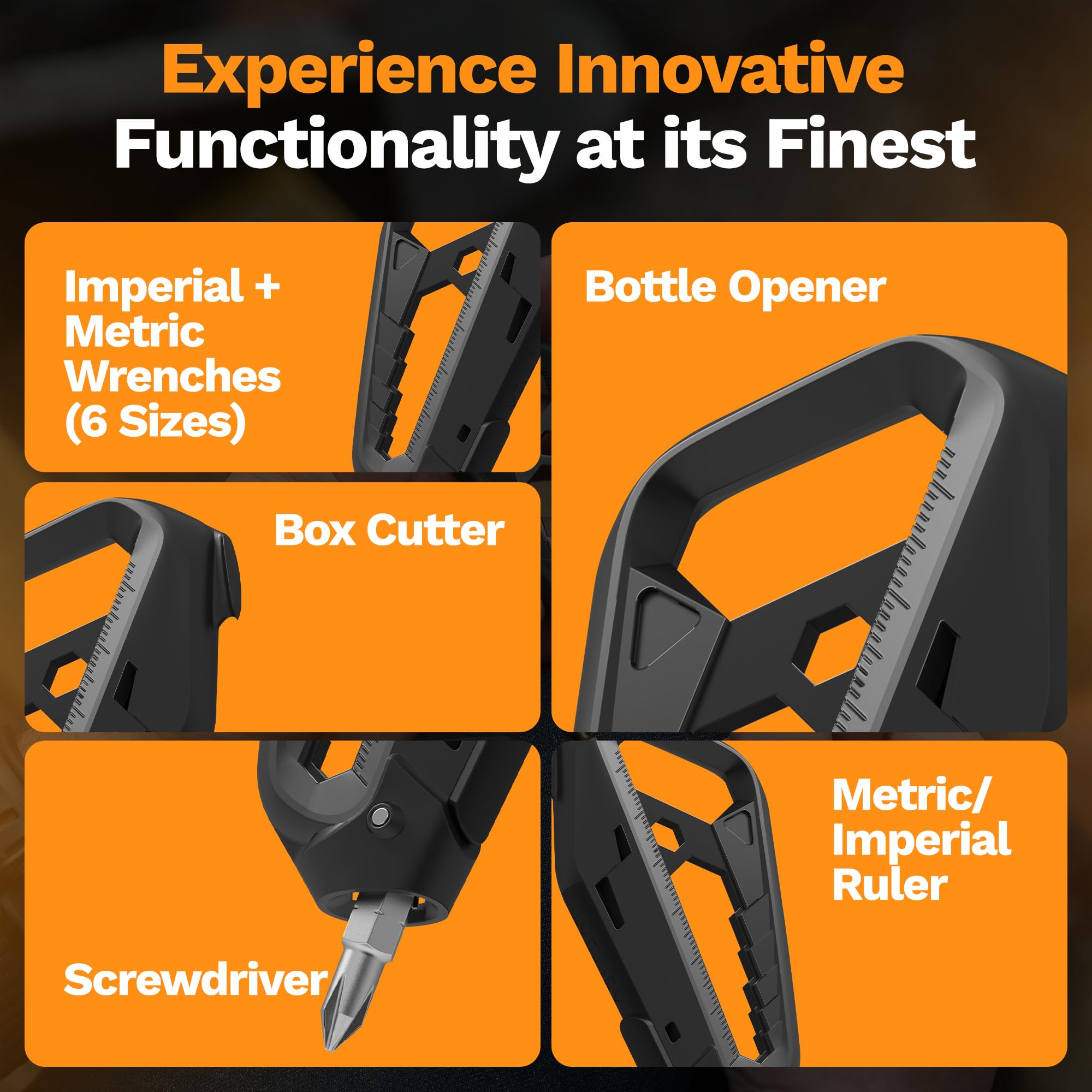 Premium EDC Screwdriver Bit Set - 12-Piece Magnetic Multitool with 1/4