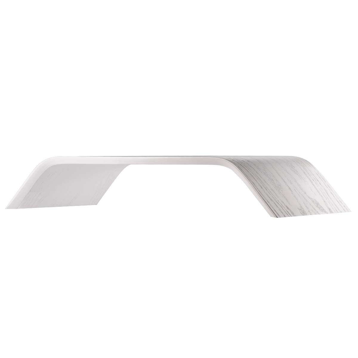 Premium Oak Wood Computer Monitor Stand - Ergonomic Laptop & Notebook Riser for MacBook, PC & Desktop Accessories - Perfect for Home Office, Gaming Setup & Workspace Organization (White Finish)