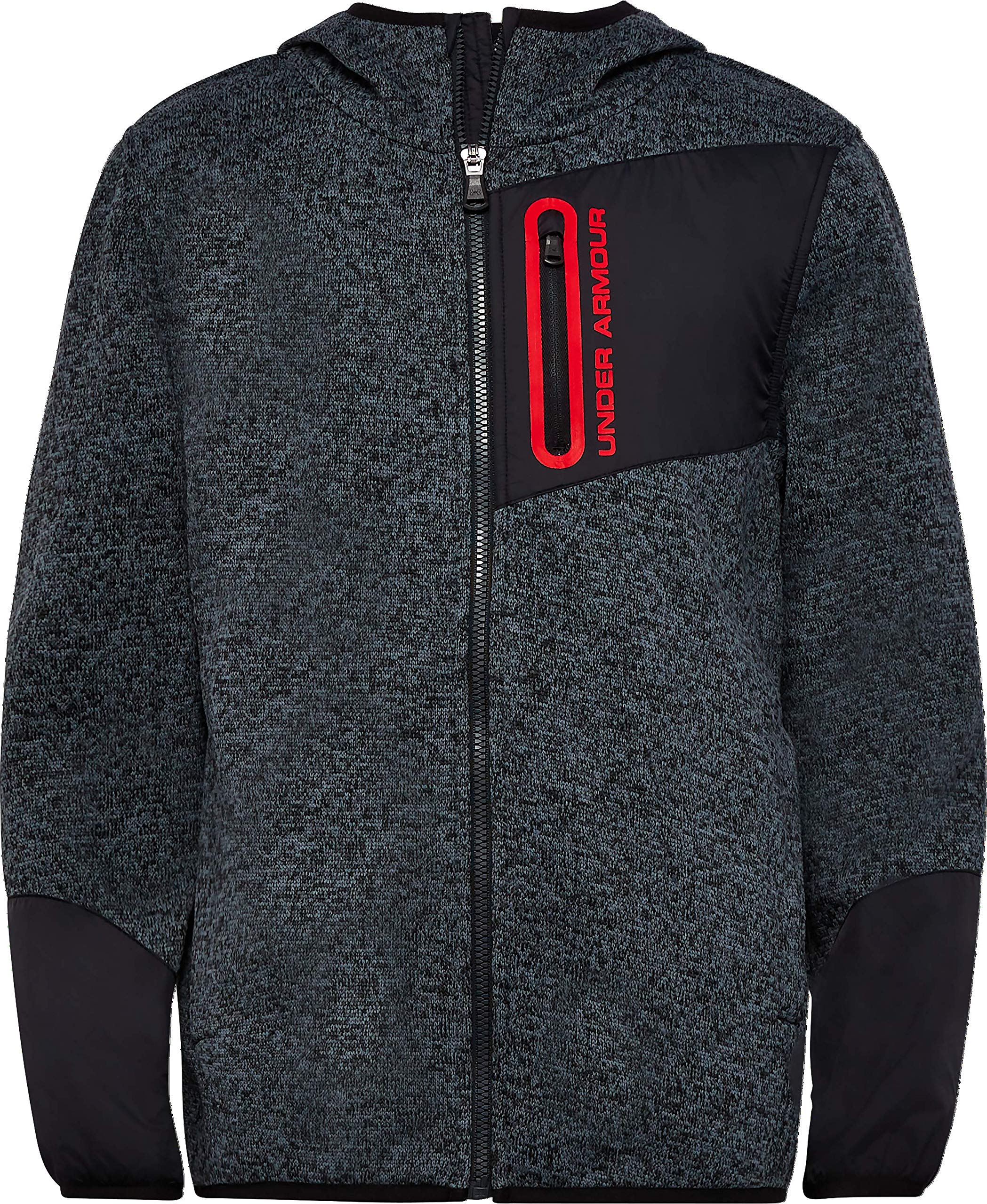 Under Armour Boys' Print North Rim Micro Fleece Hoody - Warm Kids Fleece Jacket for Outdoor Activities & Casual Wear