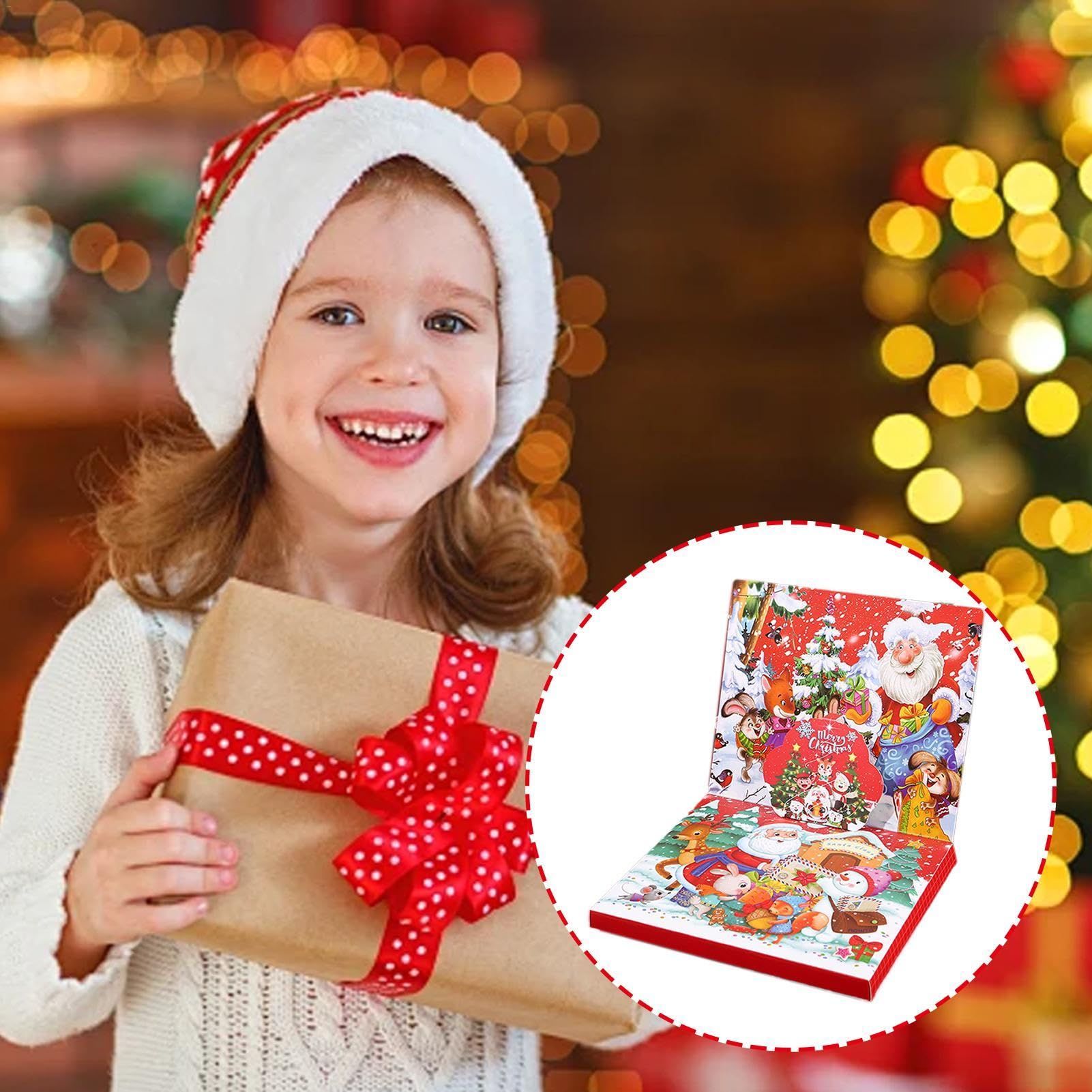 Christmas Advent Calendar for Kids - 24 Days Countdown with Bracelet Making Kit, DIY Jewelry Craft Set for Teens, Girls & Women | Perfect for Holiday Gifts, Classroom Activities & Family Christmas Traditions