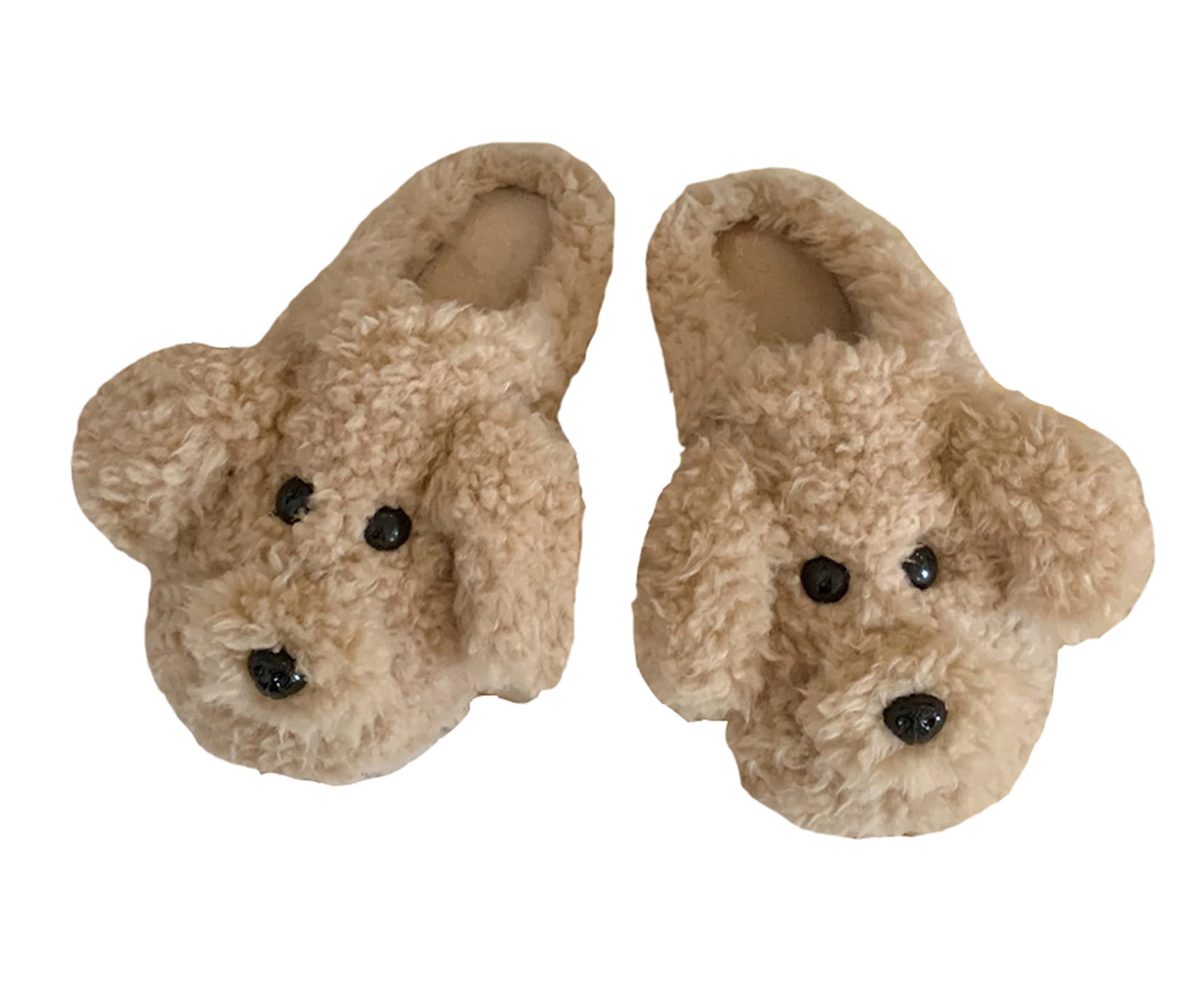 YILANLAN Women's Cartoon Animal Dog Slippers - Cozy Winter House Shoes for Women, Non-Slip Indoor/Outdoor Fuzzy Slippers - Perfect for Home, Lounge, and Gift Giving
