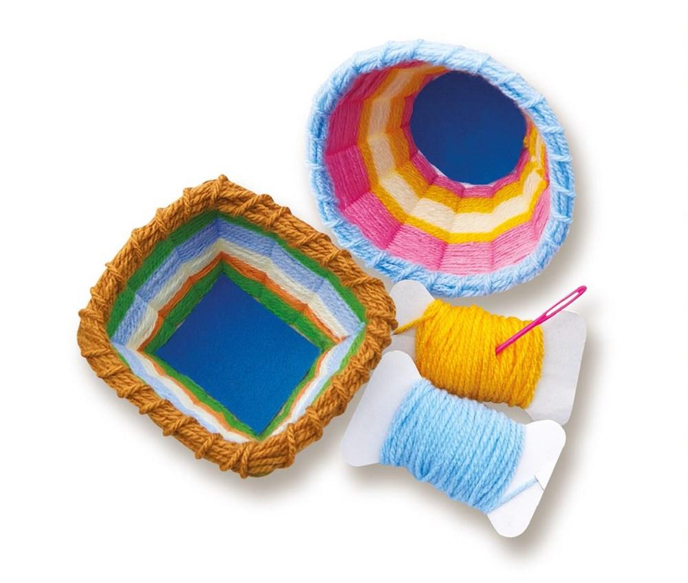4M KidzMaker Basket Weaving Art Kit - DIY Craft for Kids Ages 8+ - Creative Weaving Project for Home, Classroom & Summer Camp Activities