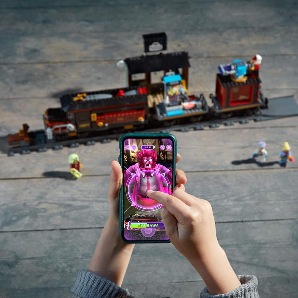 LEGO Hidden Side Ghost Train Express 70424 Building Kit - 698 Piece Interactive AR Train Toy for Kids Ages 8+ | STEM Learning Toy for Boys & Girls | Perfect for Halloween Play, Birthday Gifts & Family Bonding Activities