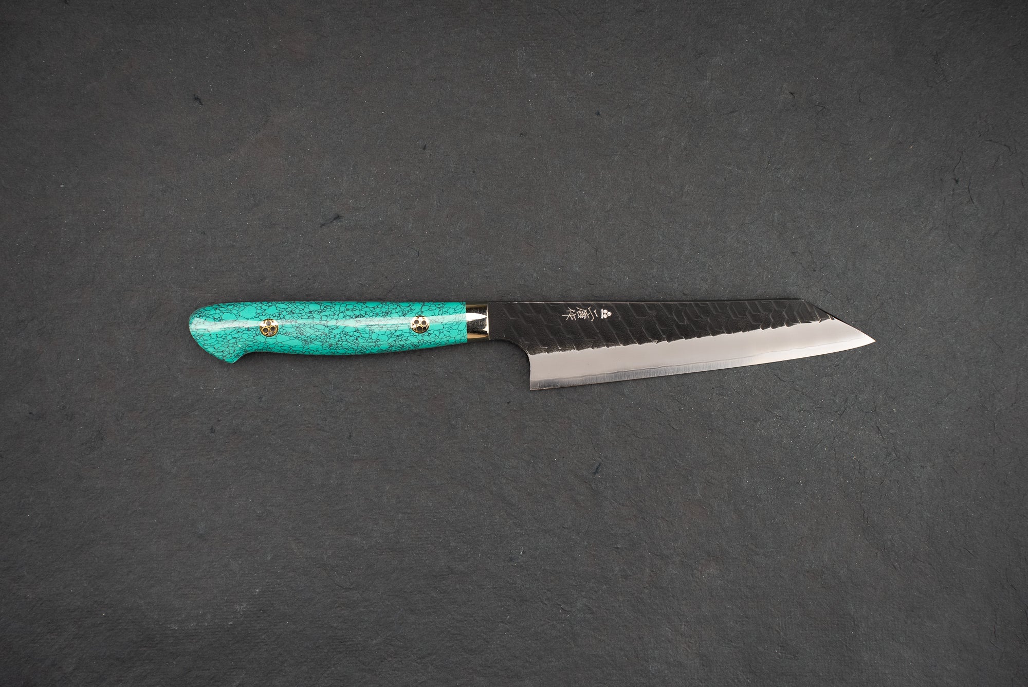 Nigara SG2 Kurouchi Tsuchime Western Honesuki 150mm Japanese Boning Knife - Premium Stainless Steel Kitchen Knife for Poultry, Meat & Fish Butchering