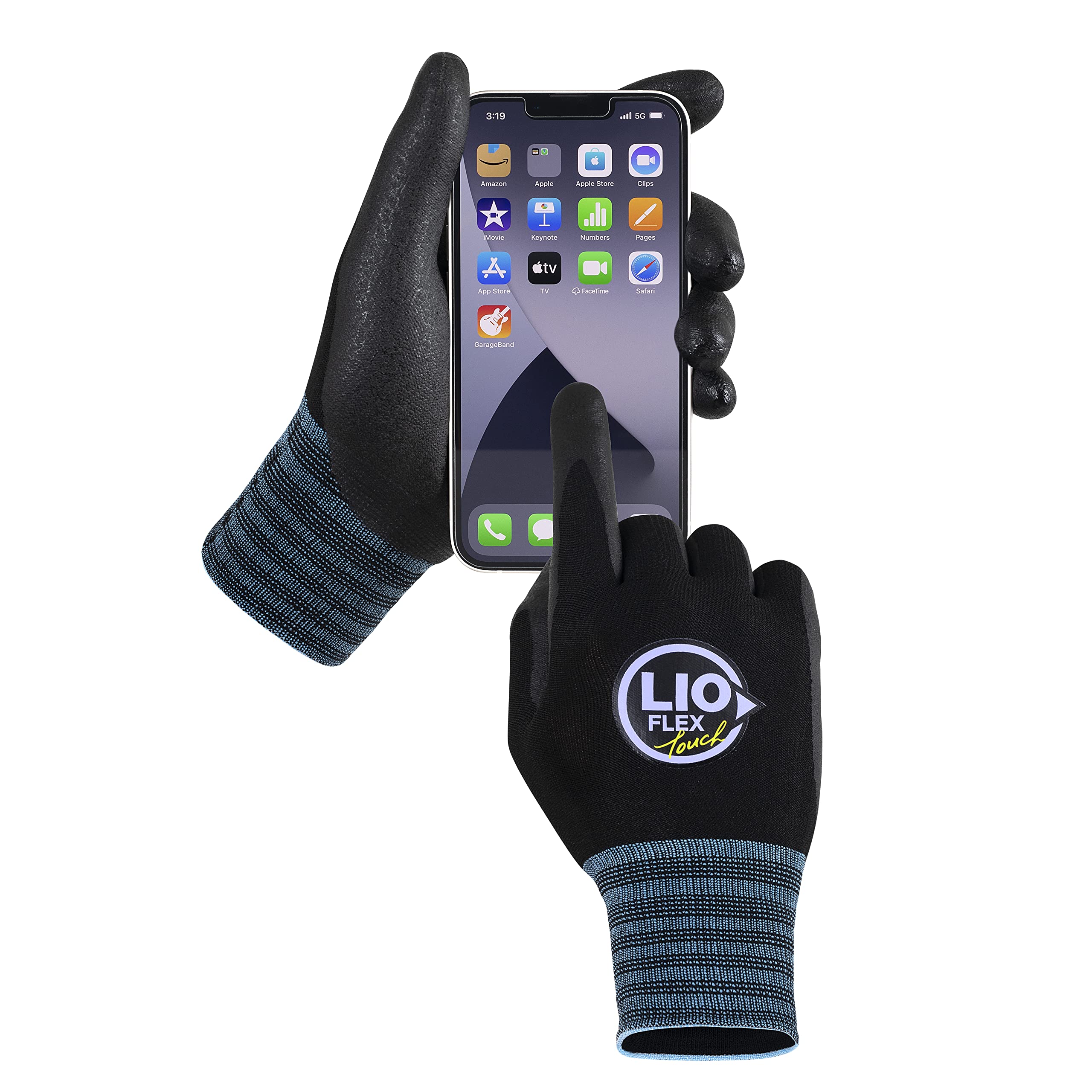 Nitrile Foam Work Gloves - Lightweight, Breathable & Touchscreen for Warehouse, DIY & Delivery