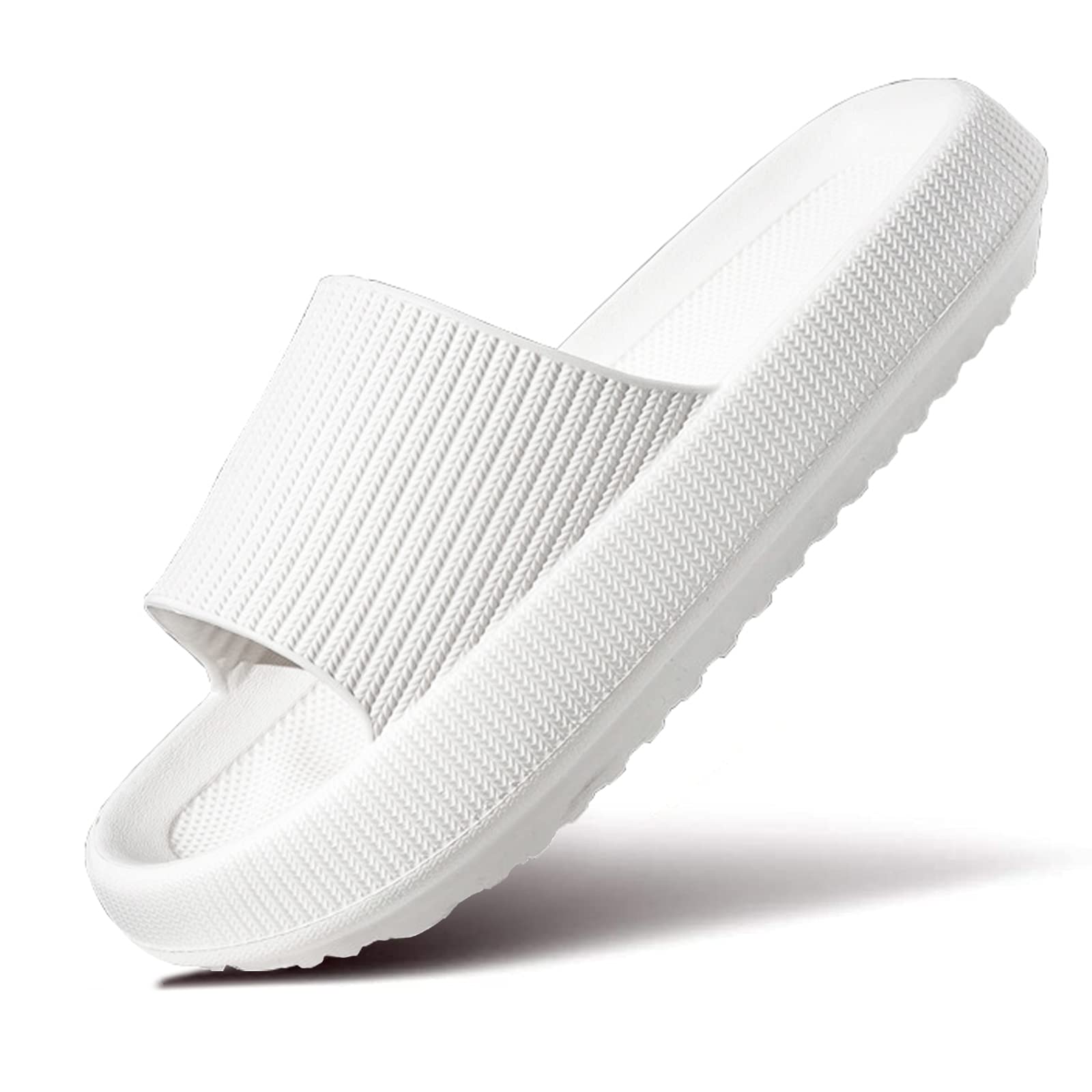 Premium Cloud Slippers for Women & Men - Ultra Soft Pillow House Slippers with Non-Slip Thick Sole | Comfortable Shower Sandals & Bathroom Slides | Perfect for Indoor Relaxation, Spa Days & Hotel Use